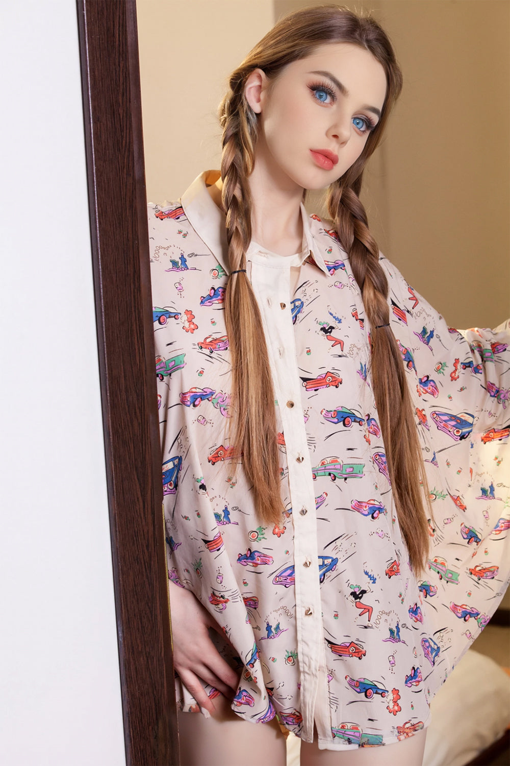 SY Doll | 159cm 5ft3in Small Breast Slim Asian Korean Hybrid Sex Doll with Silicone Head - Trica