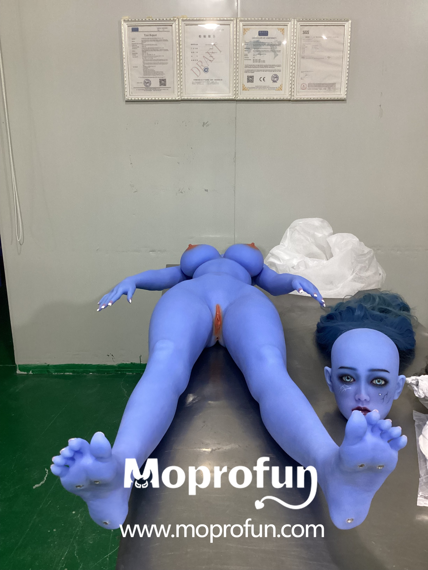 EU Stock AIBEI Doll | 160cm 5ft3in Blue Hair Blue Skin Cosplay Anime Full Size TPE Sex Doll - Neytiri