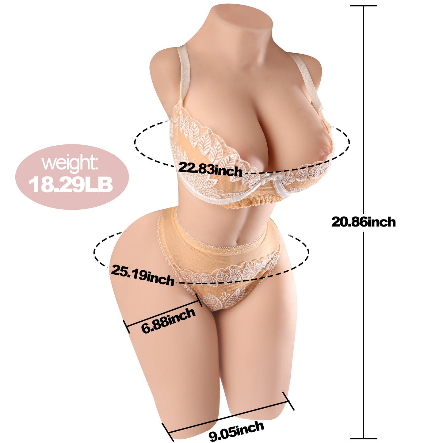 US Stock | XISE 21LB Real Half Body Big Boobs Lifelike TPE Sex Doll Torso for Male MasturbationSex Pleasure - Page