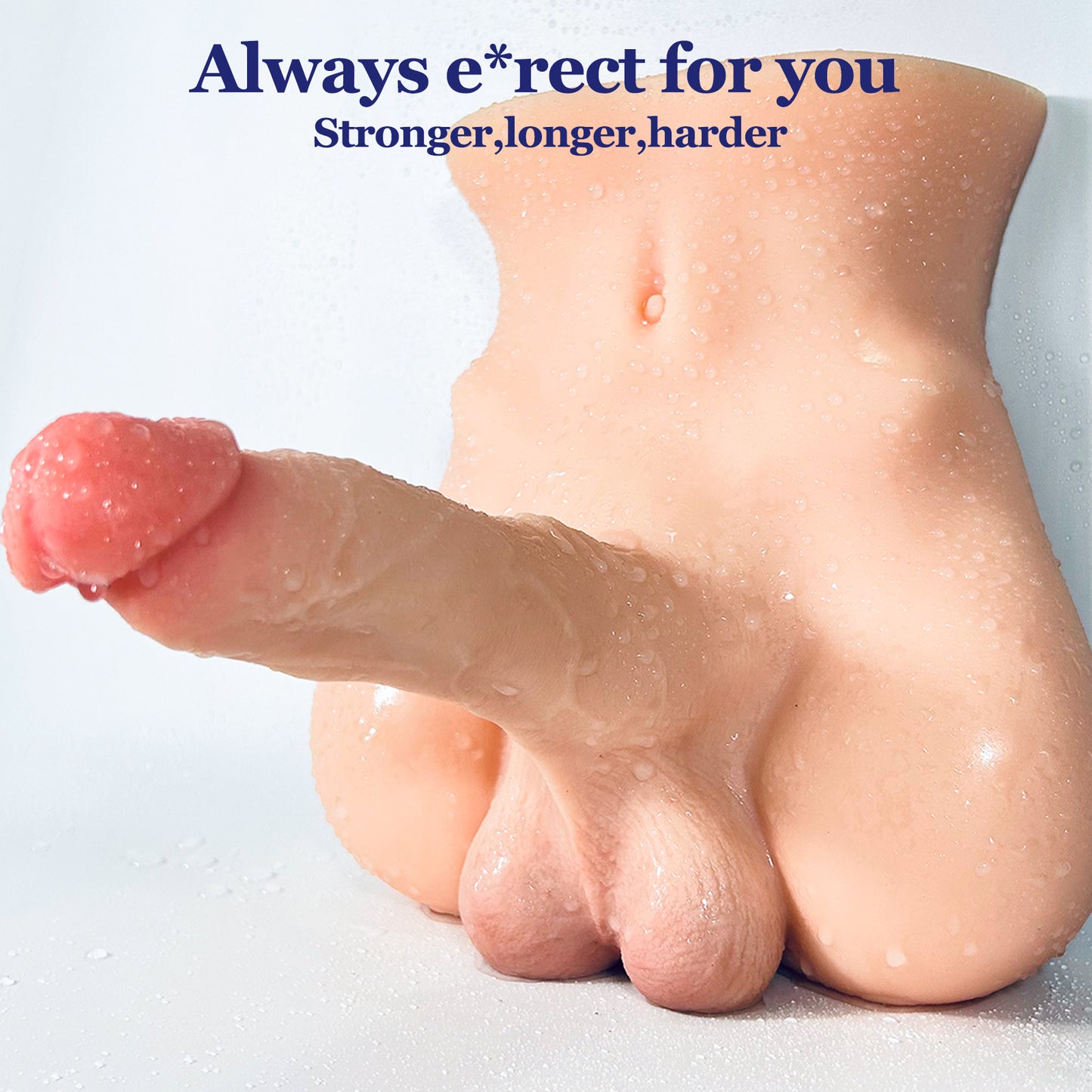 Moprofun Realistic Lifelike 7.1IN Long Dildo Sex Doll Torso Female Masturbator Adult Sex Toy for Woman Masturbation