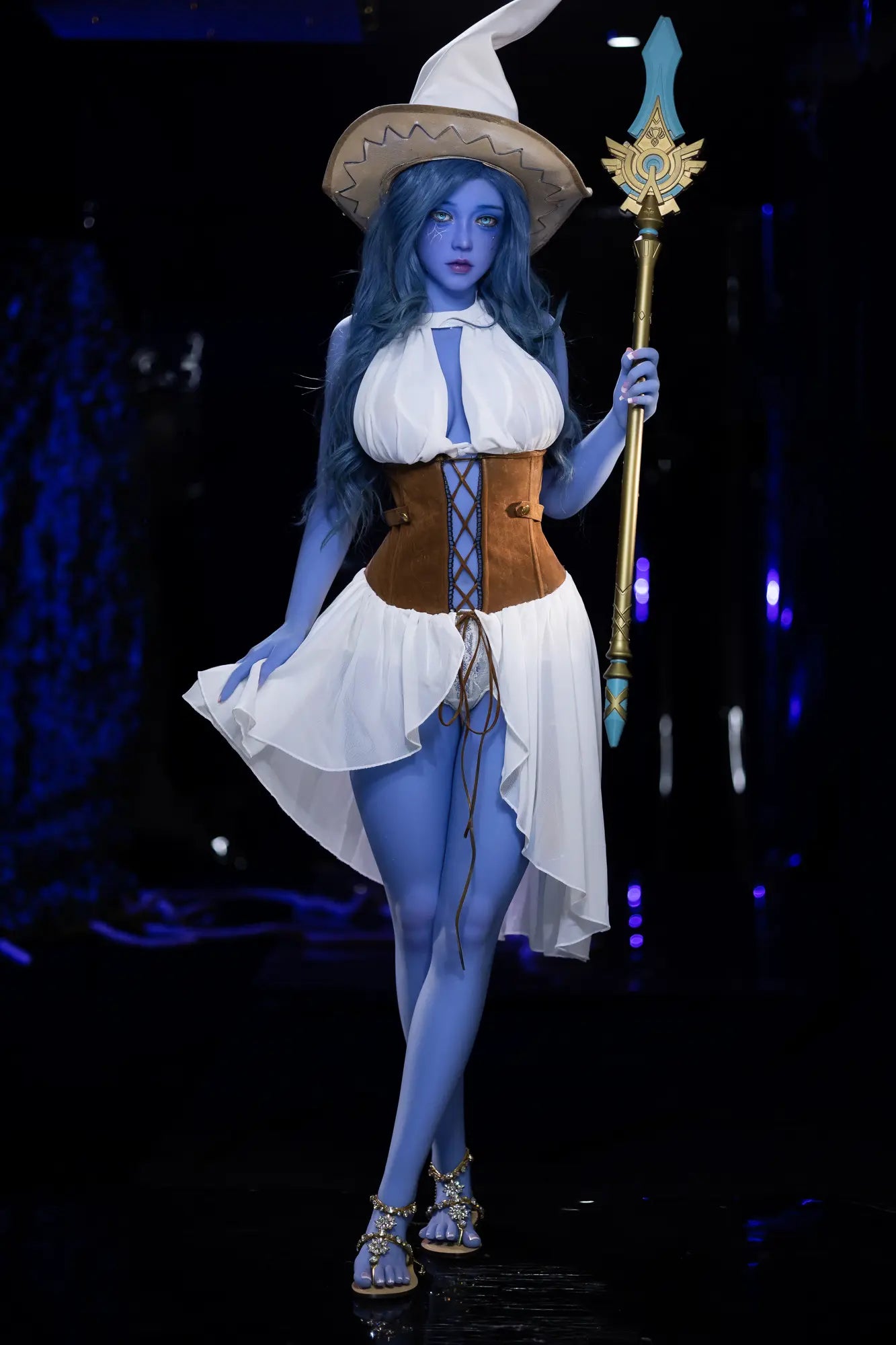 EU Stock AIBEI Doll | 160cm 5ft3in Blue Hair Blue Skin Cosplay Anime Full Size TPE Sex Doll - Neytiri