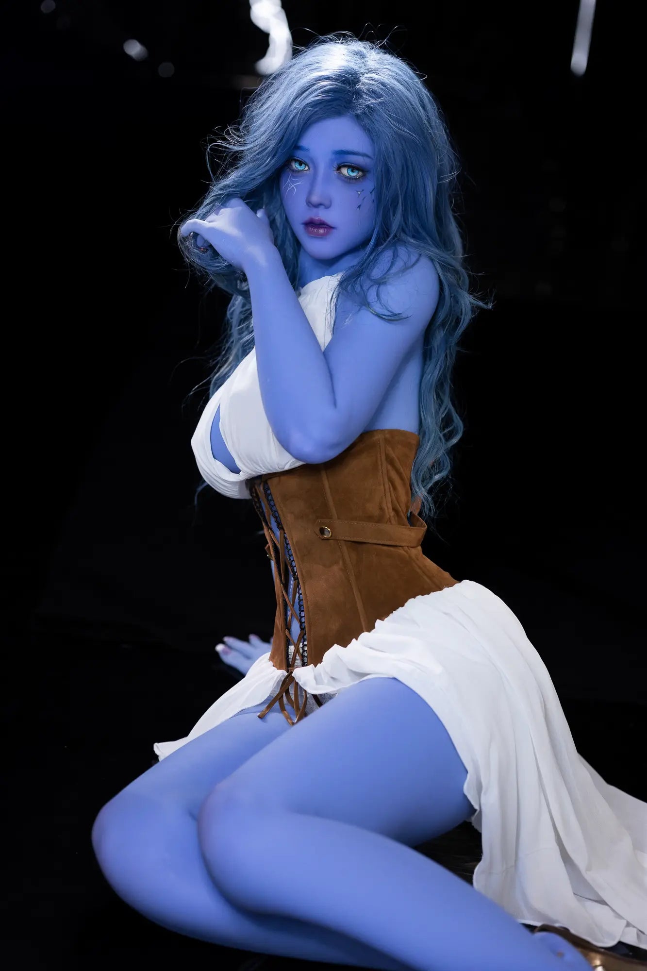 EU Stock AIBEI Doll | 160cm 5ft3in Blue Hair Blue Skin Cosplay Anime Full Size TPE Sex Doll - Neytiri