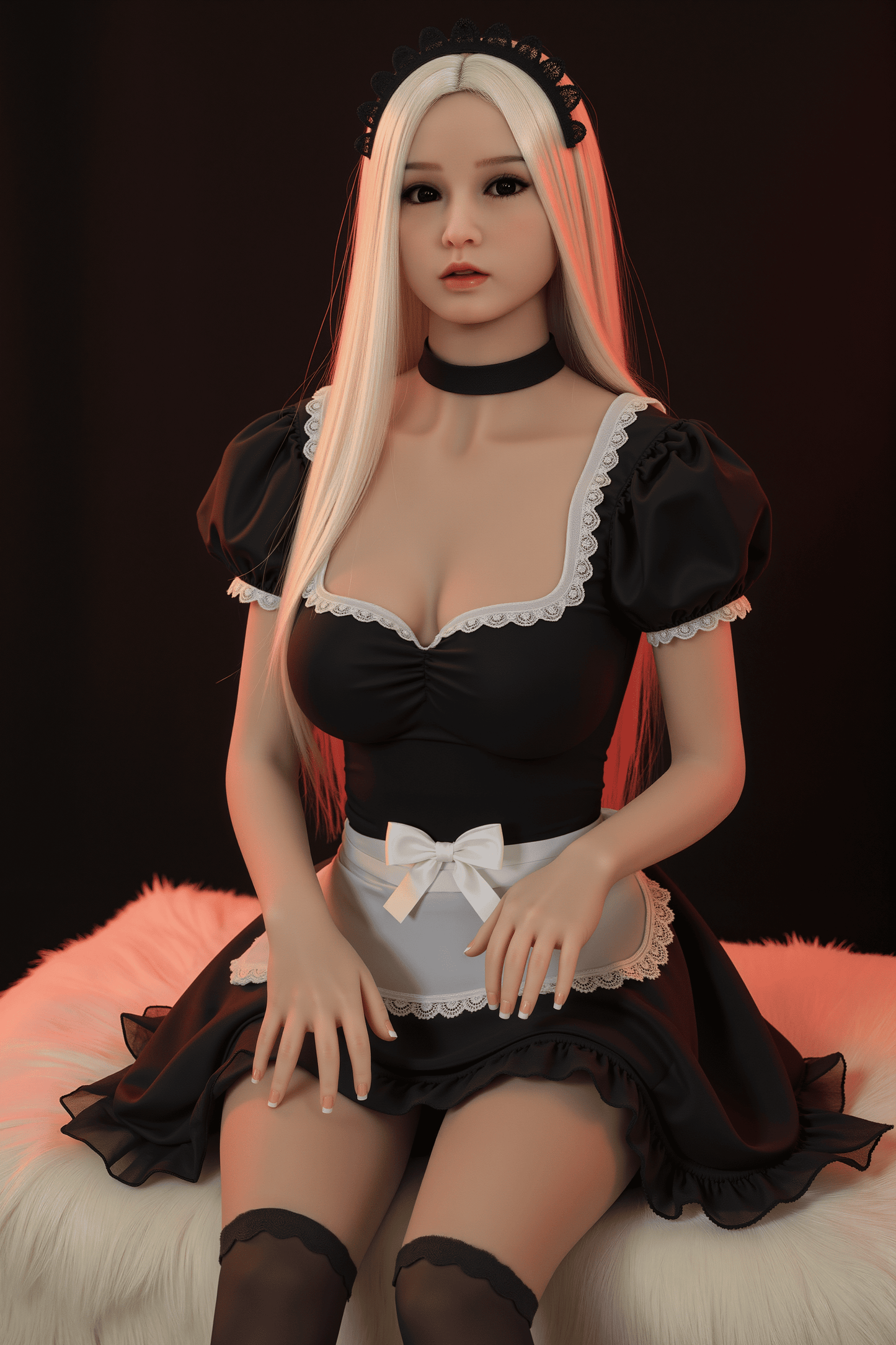 AIBEI Doll | 150cm 4ft11in Small Breast Blonde Nun-like Lifelike Adult TPE Sex Doll - Agnes