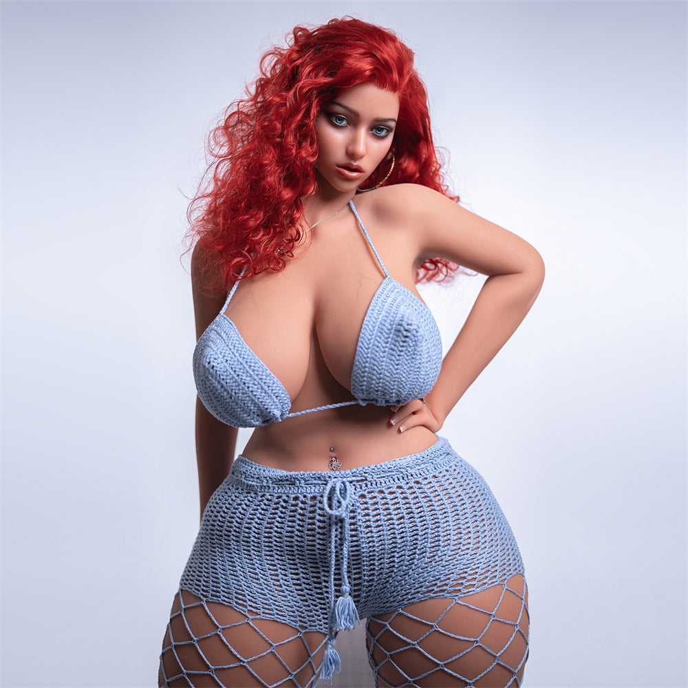 SY Doll | 163cm 5ft4in Sexy MILF BBW Mature Hybrid Sex Doll with ROS Silicone Head for Blowjob - Mei