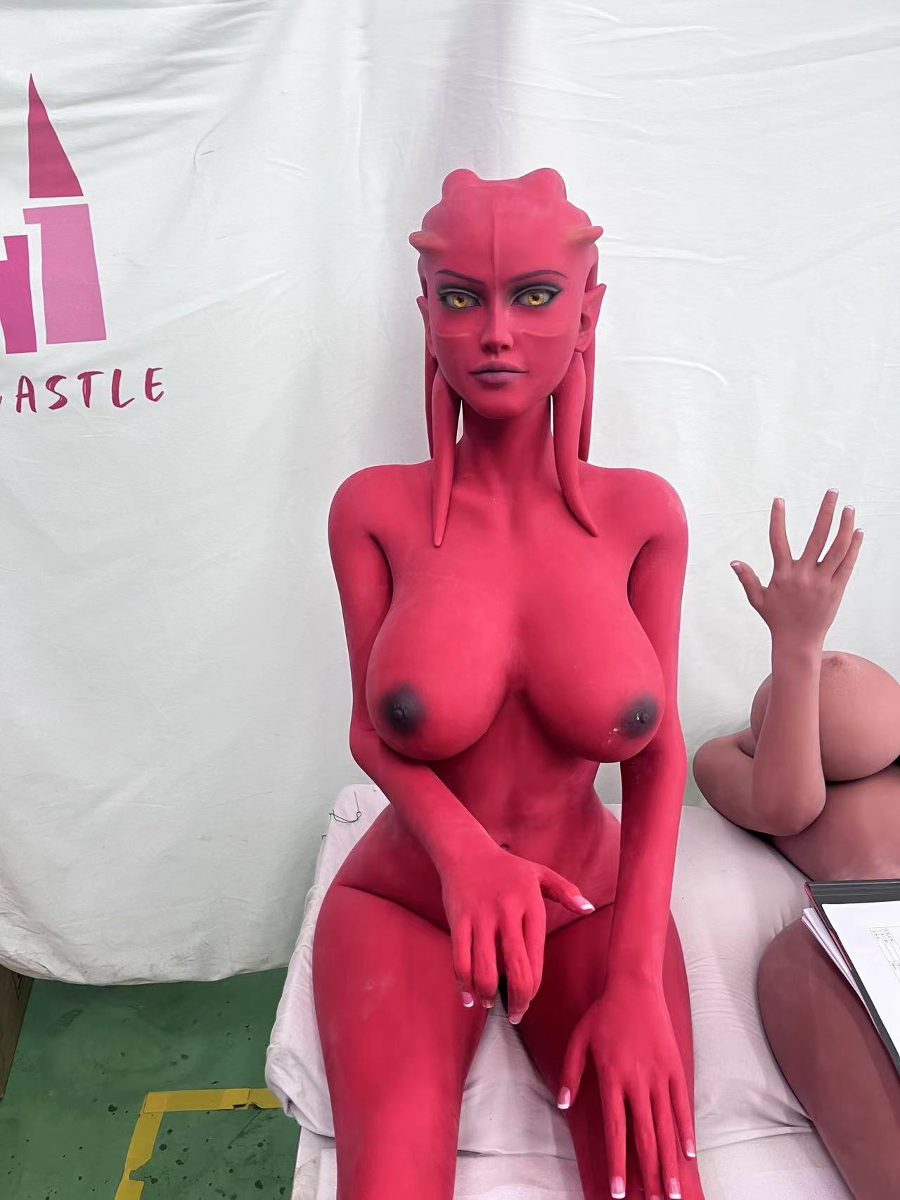 Dolls Castle | 160cm 5ft3in F Cup Red Skin Cosplay Alien Style Adult Sex Doll - Cacy