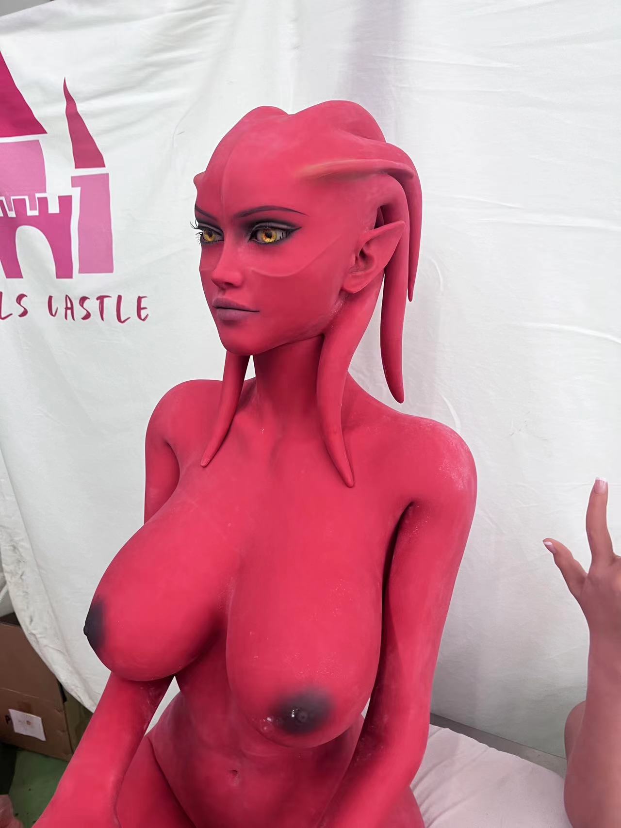 Dolls Castle | 160cm 5ft3in F Cup Red Skin Cosplay Alien Style Adult Sex Doll - Cacy
