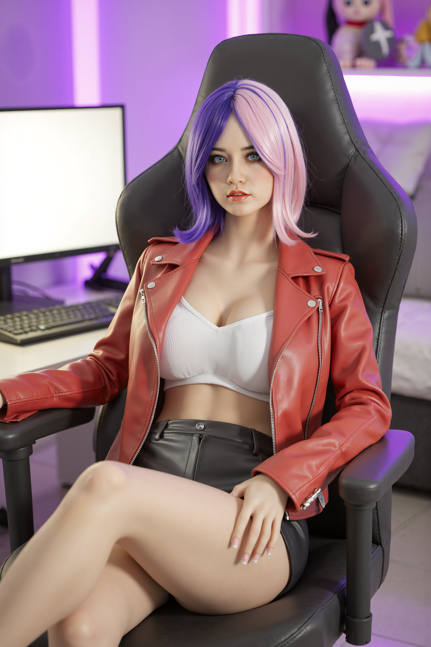 AIBEI Doll | 159cm 5ft2in Silicone Head TPE Body H Cup Huge Boobs Hybrid Sex Doll - Milly