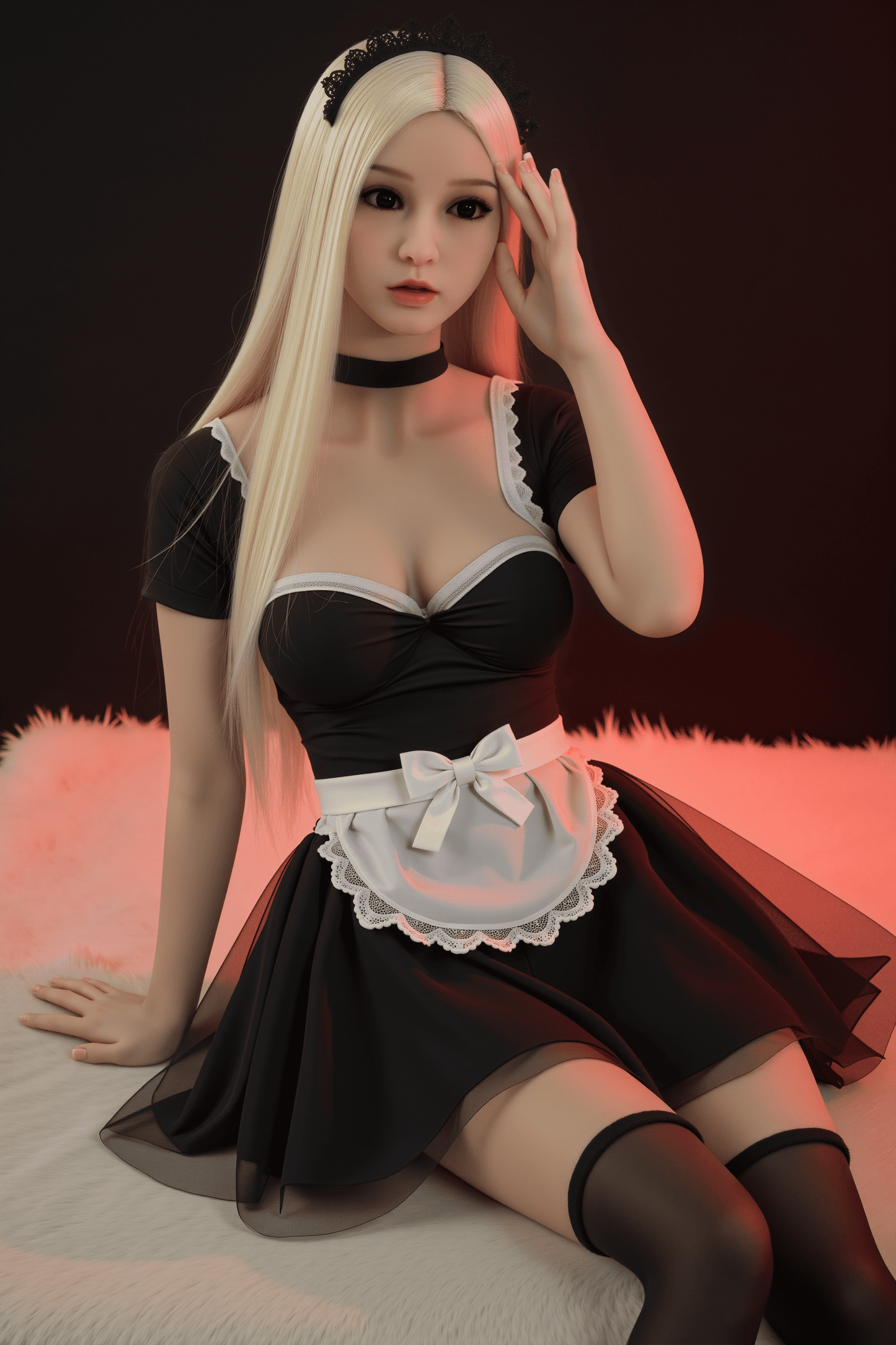 AIBEI Doll | 150cm 4ft11in Small Breast Blonde Nun-like Lifelike Adult TPE Sex Doll - Agnes