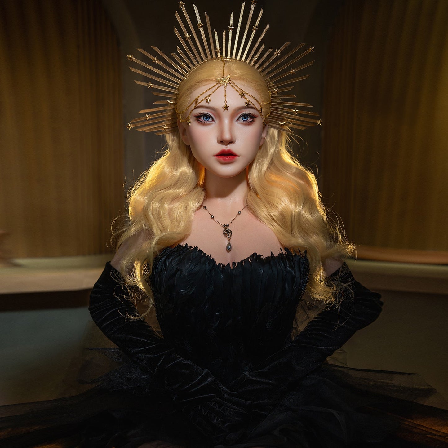 SY Doll | 164cm 5ft5in Lifelike Blonde Girl Full Silicone Real Doll with ROS Silicone Head - Angell