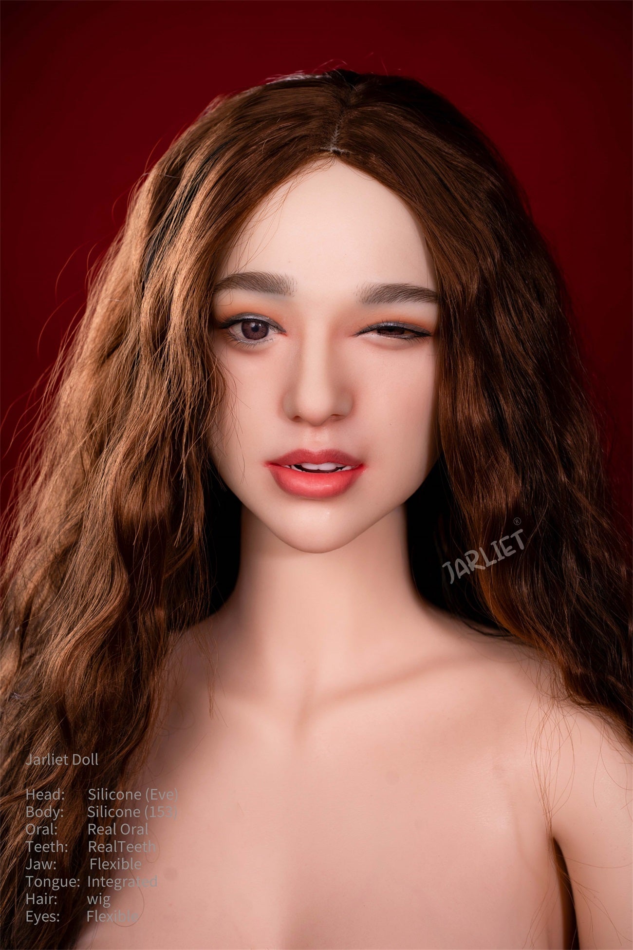 Jarliet Top | 5ft 153cm Realistic Korean Girl Full Silicone Sex Doll with Soft ROS Silicone Head - Evec