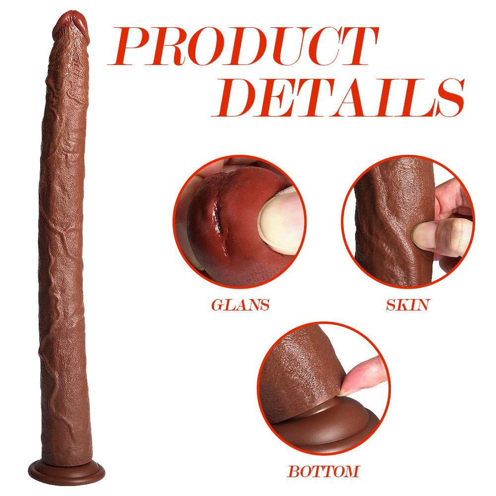 US Sotck | XISE 49cm 20in Super Long Dildo for Woman Masturbation Vagina Sex Pleasure - Baron