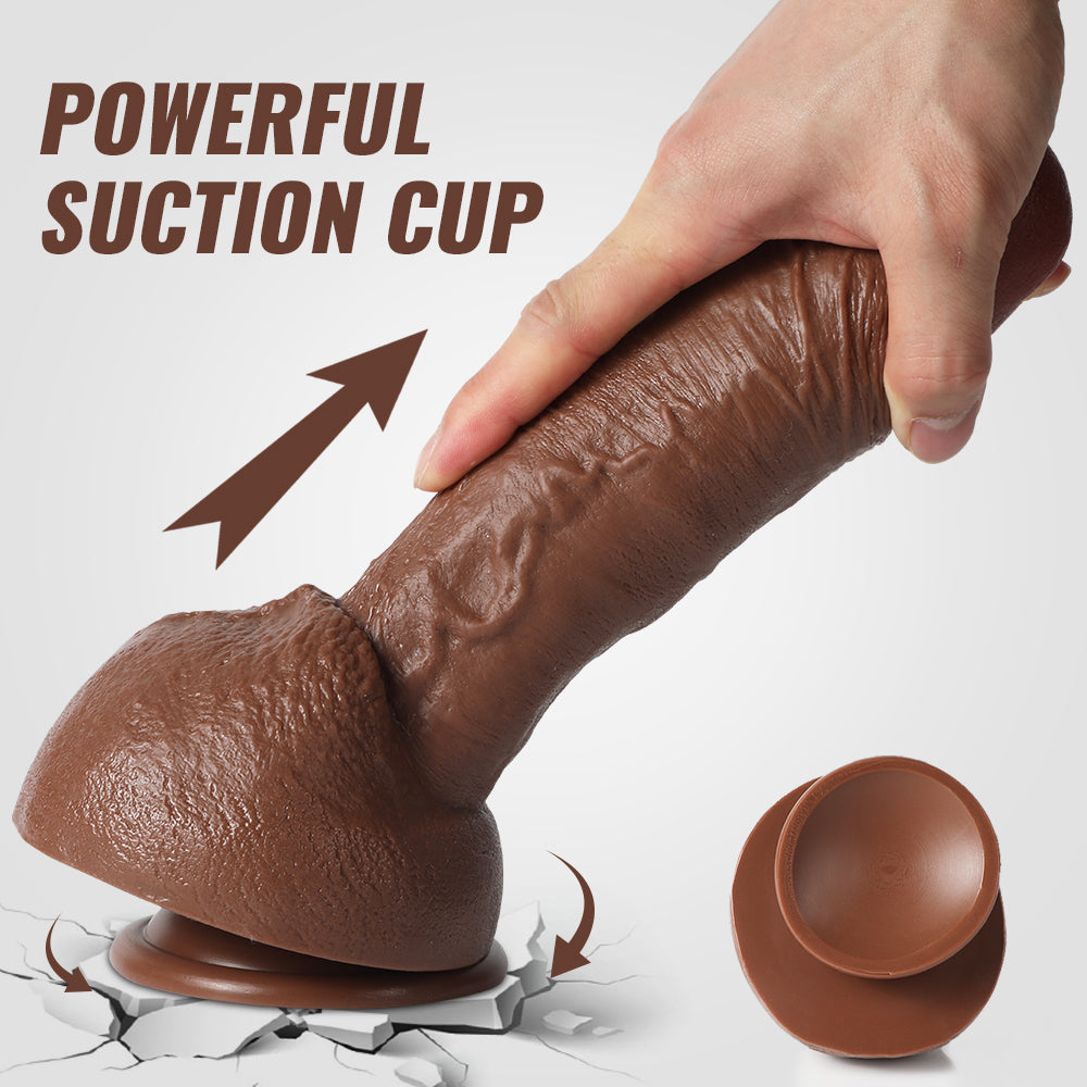 US Sotck | XISE 25cm 6.9in Thick Dildo Realistic Wide Girth Penis for Woman Masturbation Vagina Sex Pleasure - Clar