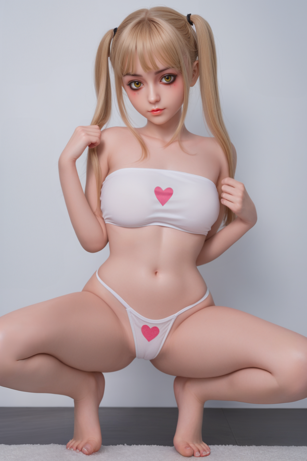 Auto Vagina Sucking Silicone Doll US Stock | Rosretty Doll Small Boobs Petite Body Full Silicone Love Doll - Pixie
