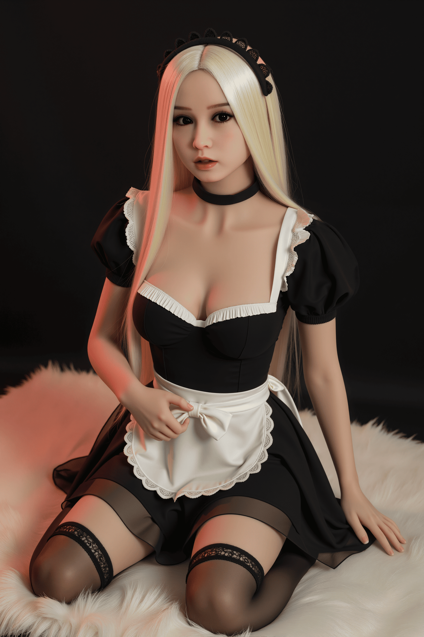 AIBEI Doll | 150cm 4ft11in Small Breast Blonde Nun-like Lifelike Adult TPE Sex Doll - Agnes