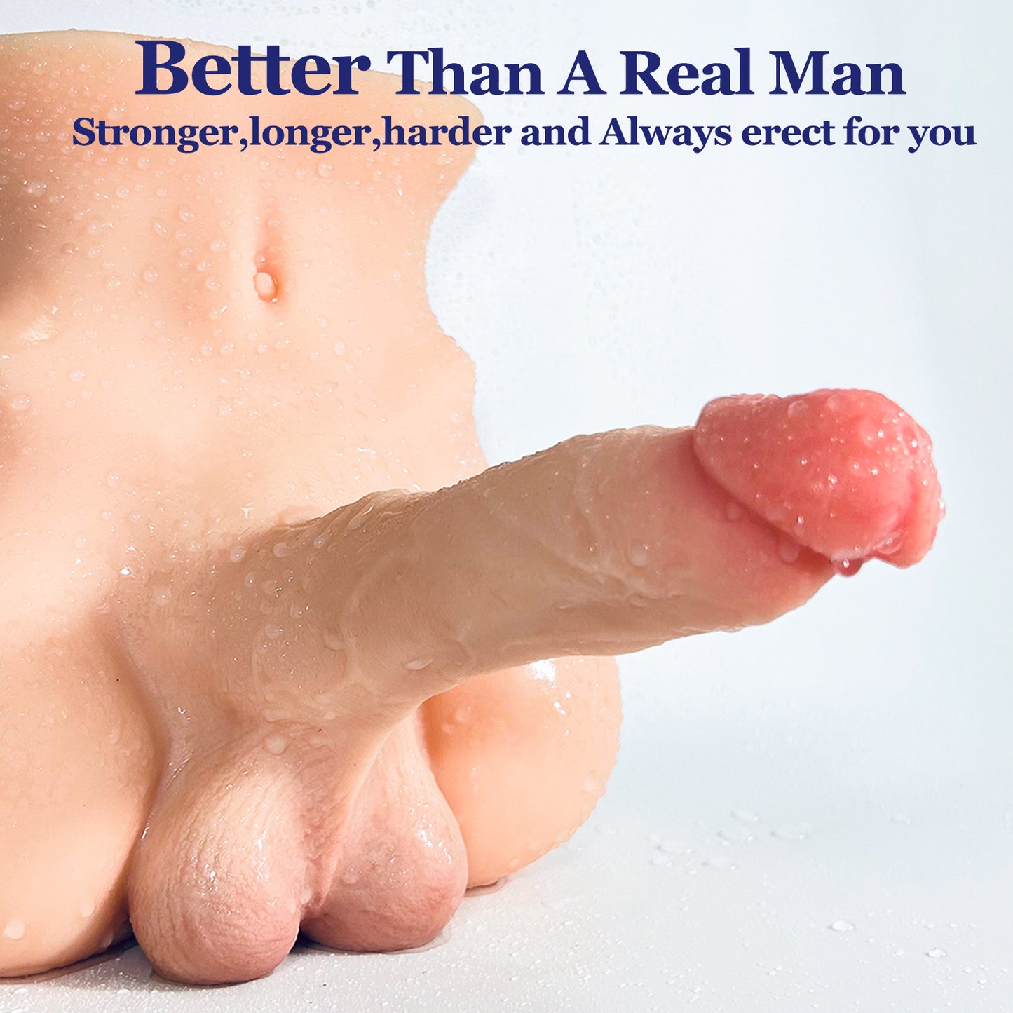 Moprofun Realistic Lifelike 7.1IN Long Dildo Sex Doll Torso Female Masturbator Adult Sex Toy for Woman Masturbation
