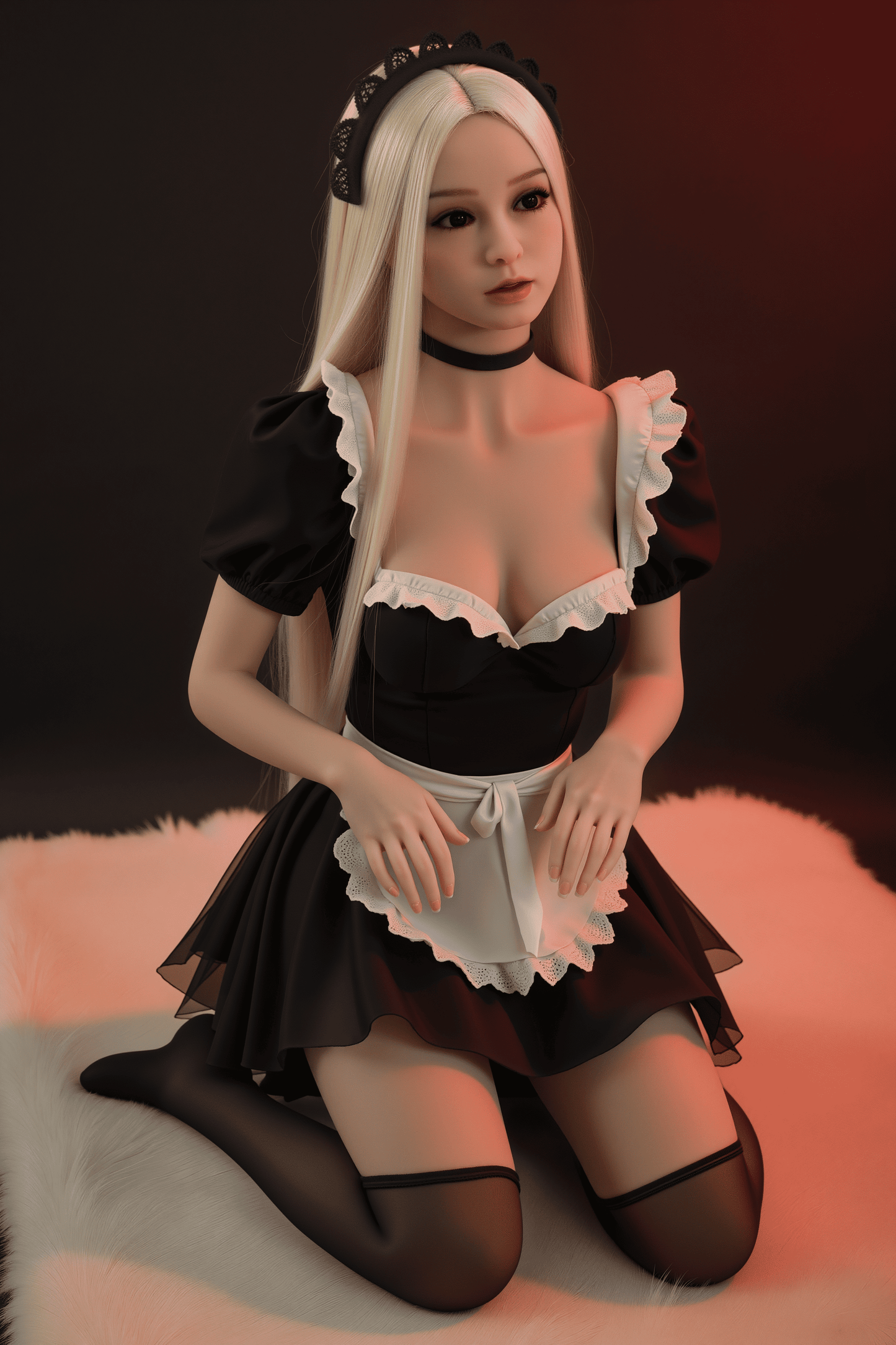 AIBEI Doll | 150cm 4ft11in Small Breast Blonde Nun-like Lifelike Adult TPE Sex Doll - Agnes