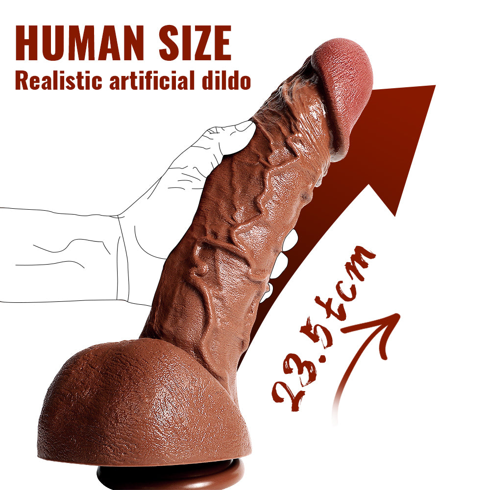 US Sotck | XISE 24cm 6.8in Long Thick Dildo Realistic Wide Girth Penis for Woman Masturbation Vagina Sex Pleasure - Baron (Copy)