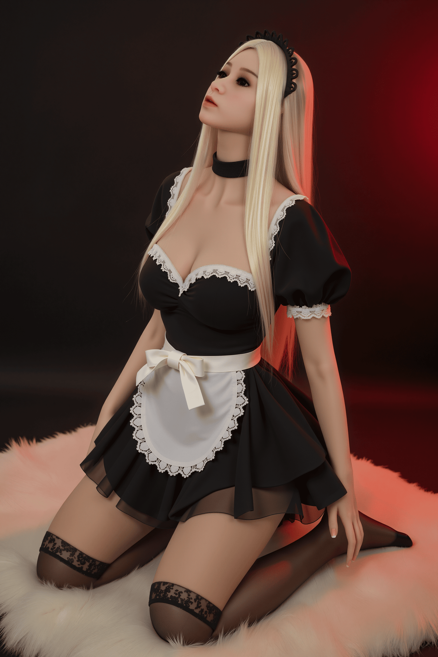 AIBEI Doll | 150cm 4ft11in Small Breast Blonde Nun-like Lifelike Adult TPE Sex Doll - Agnes