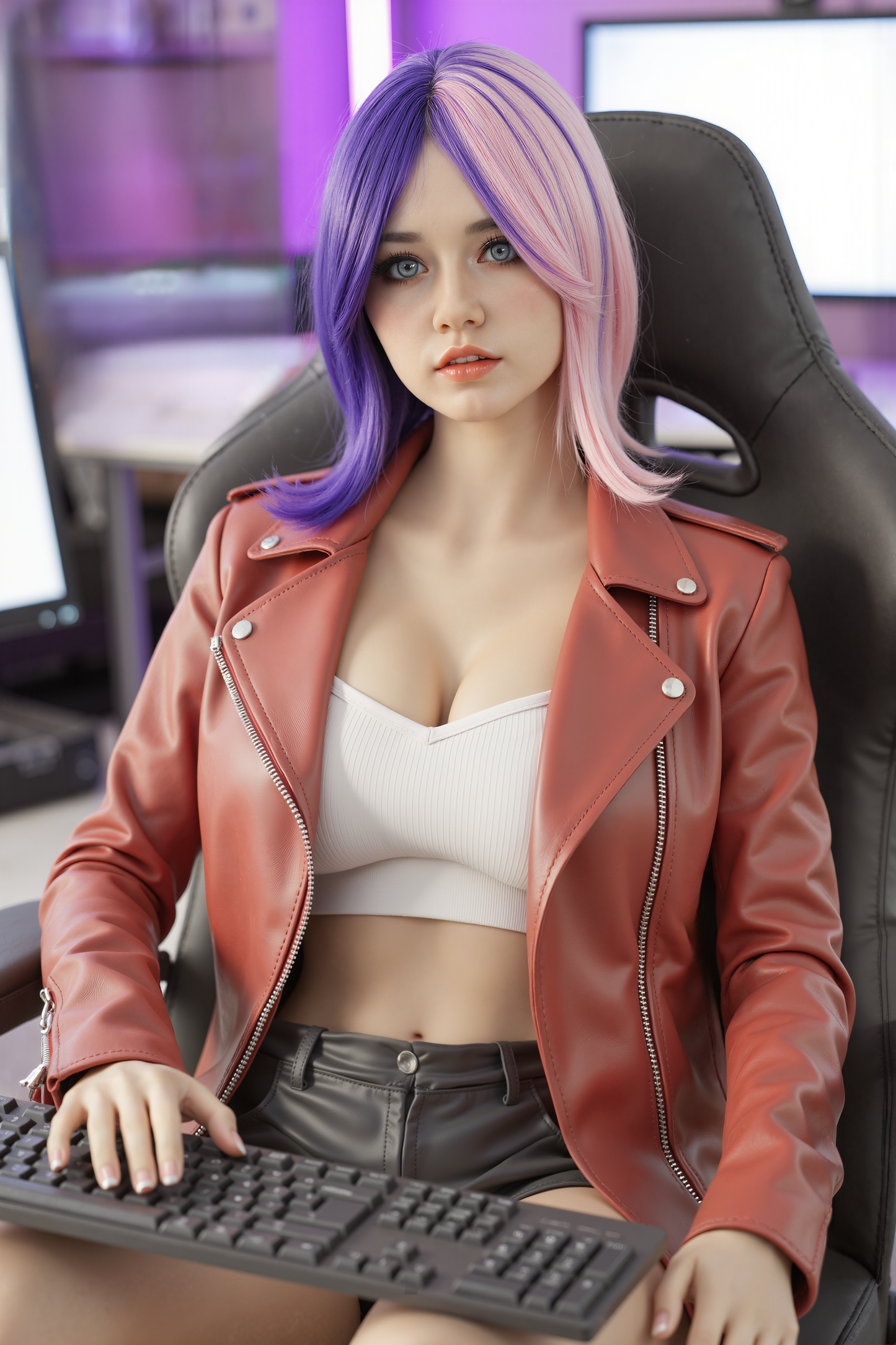 AIBEI Doll | 159cm 5ft2in Silicone Head TPE Body H Cup Huge Boobs Hybrid Sex Doll - Milly
