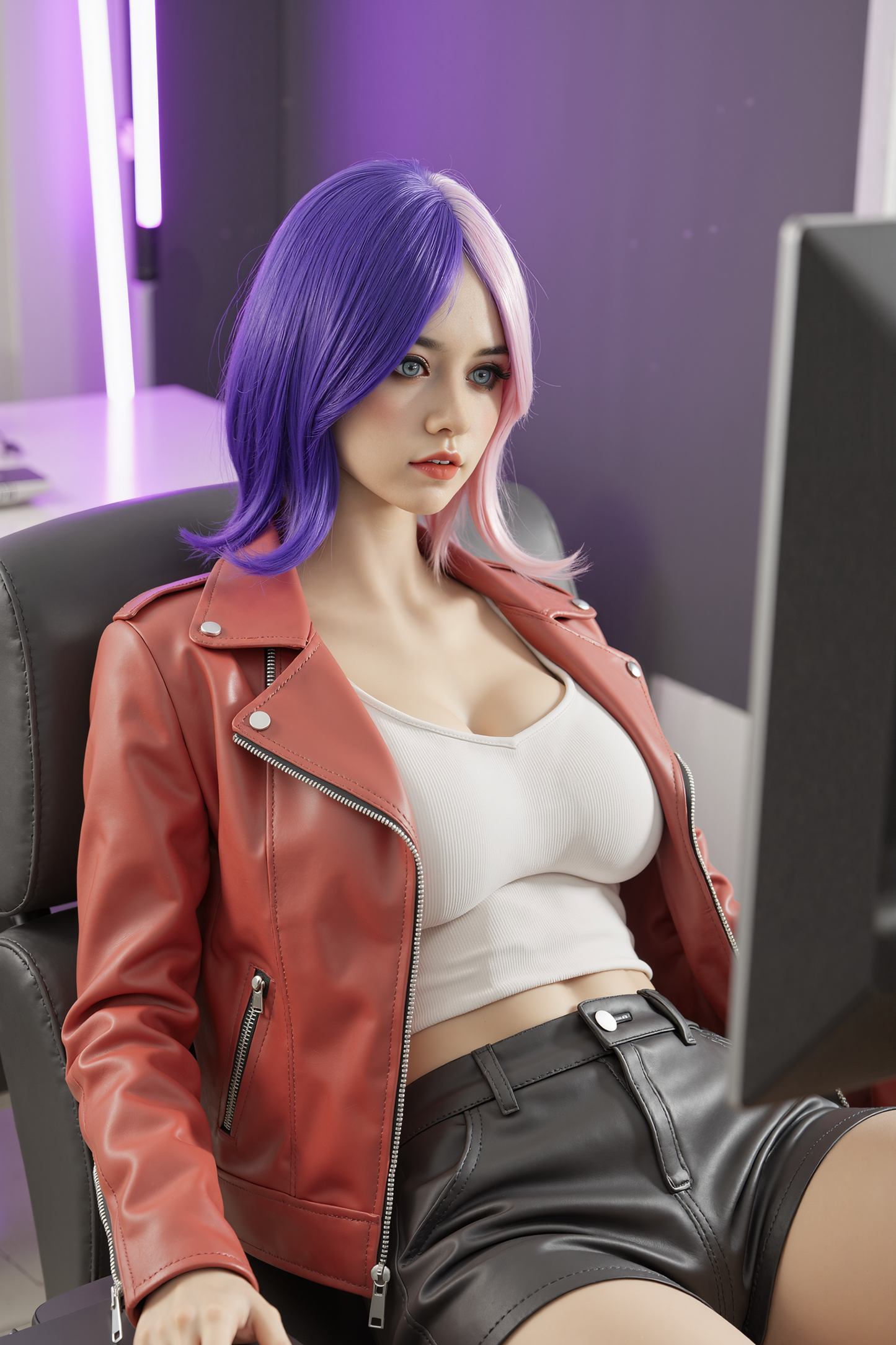 AIBEI Doll | 159cm 5ft2in Silicone Head TPE Body H Cup Huge Boobs Hybrid Sex Doll - Milly