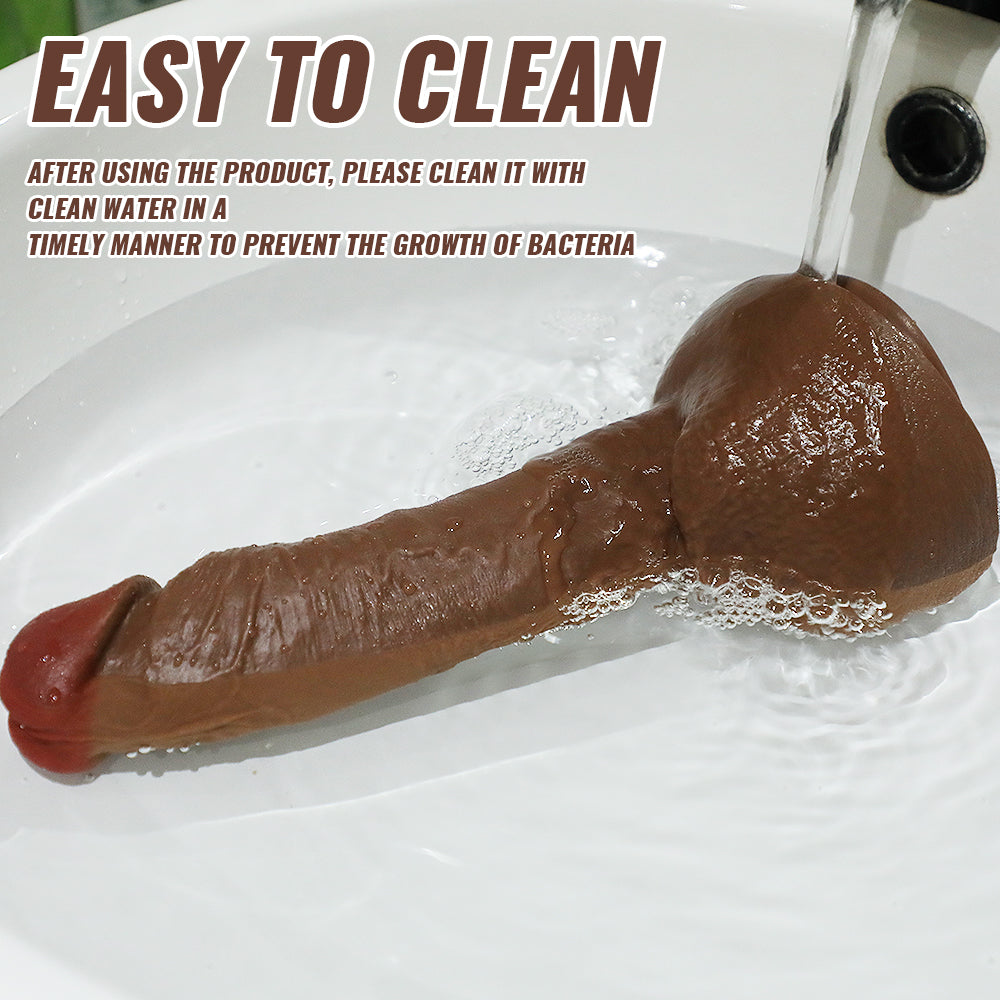US Sotck | XISE 25cm 6.9in Thick Dildo Realistic Wide Girth Penis for Woman Masturbation Vagina Sex Pleasure - Clar