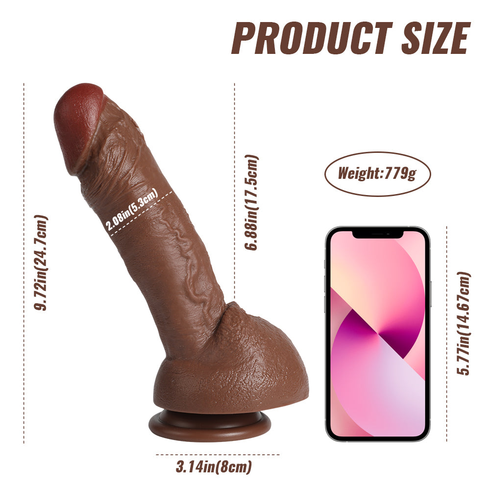 US Sotck | XISE 25cm 6.9in Thick Dildo Realistic Wide Girth Penis for Woman Masturbation Vagina Sex Pleasure - Clar
