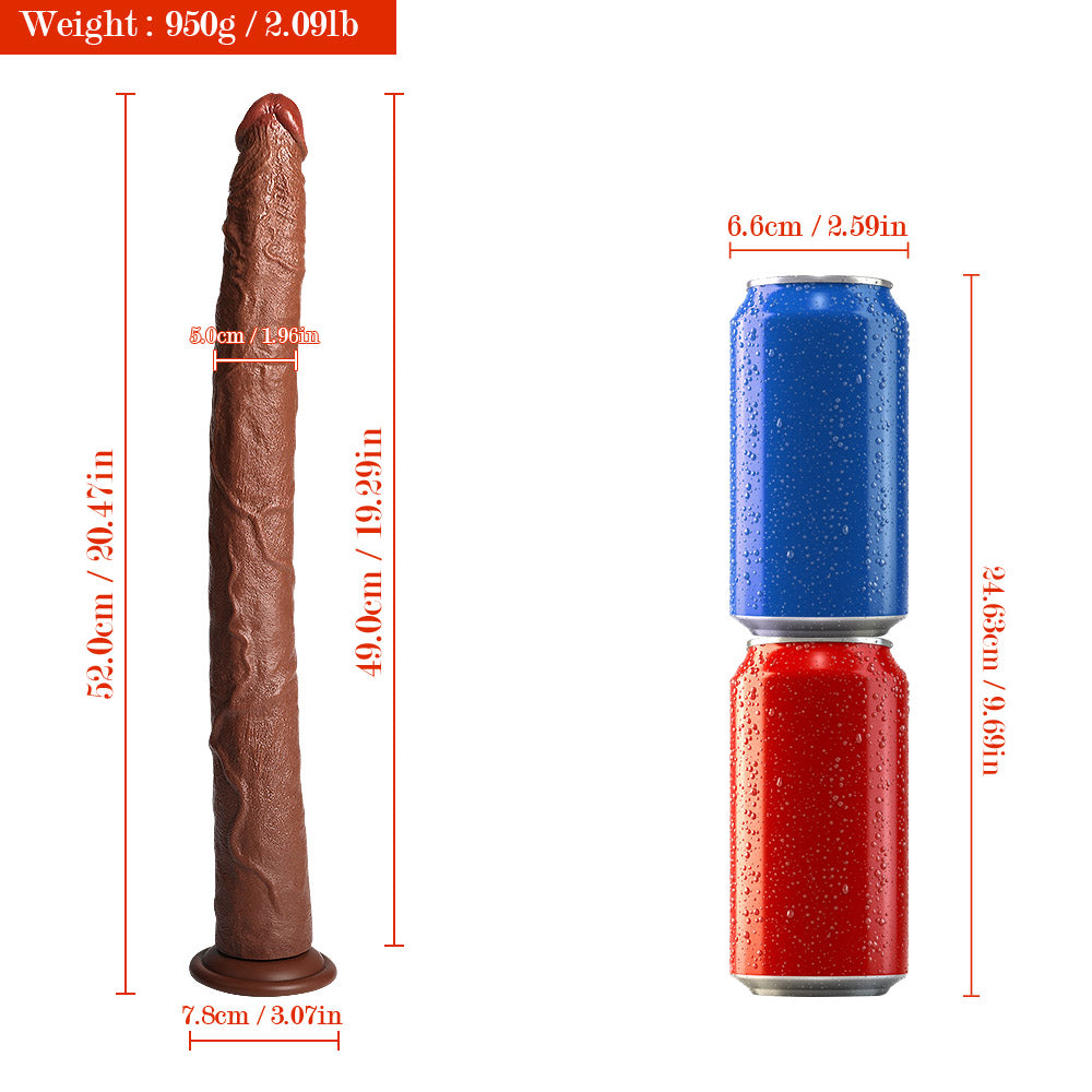 US Sotck | XISE 49cm 20in Super Long Dildo for Woman Masturbation Vagina Sex Pleasure - Baron