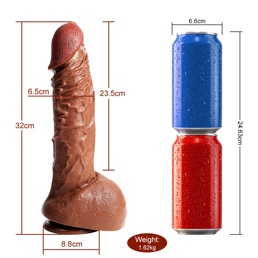 US Sotck | XISE 24cm 6.8in Long Thick Dildo Realistic Wide Girth Penis for Woman Masturbation Vagina Sex Pleasure - Baron (Copy)