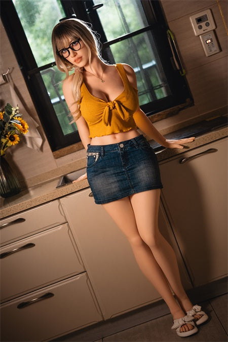 SY Doll | 170cm 5ft7in Tall Skinny Sexy Blonde Girl Real Full Size TPE Sex Doll for Penetration - Shaine