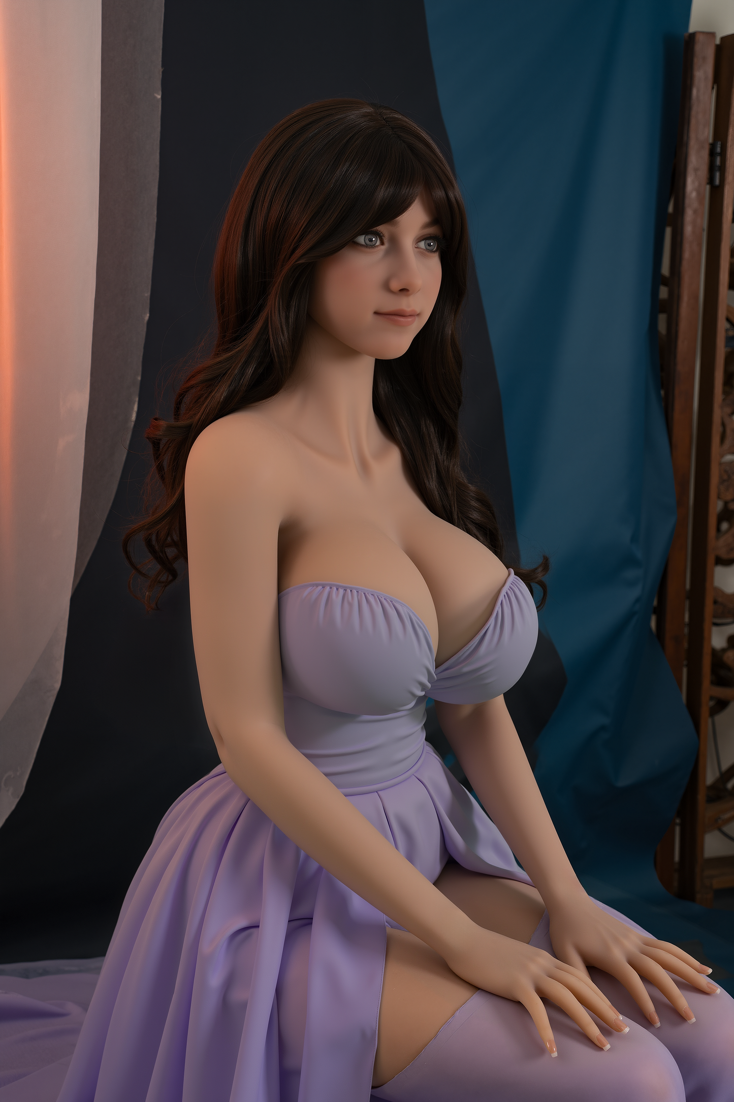 AIBEI Doll | 153cm 5ft Tan Skin Big Breast Lifelike Full Body TPE Sex Doll - Cindy