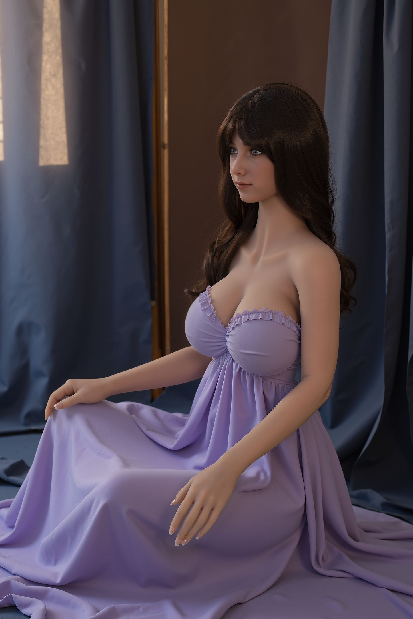 AIBEI Doll | 153cm 5ft Tan Skin Big Breast Lifelike Full Body TPE Sex Doll - Cindy