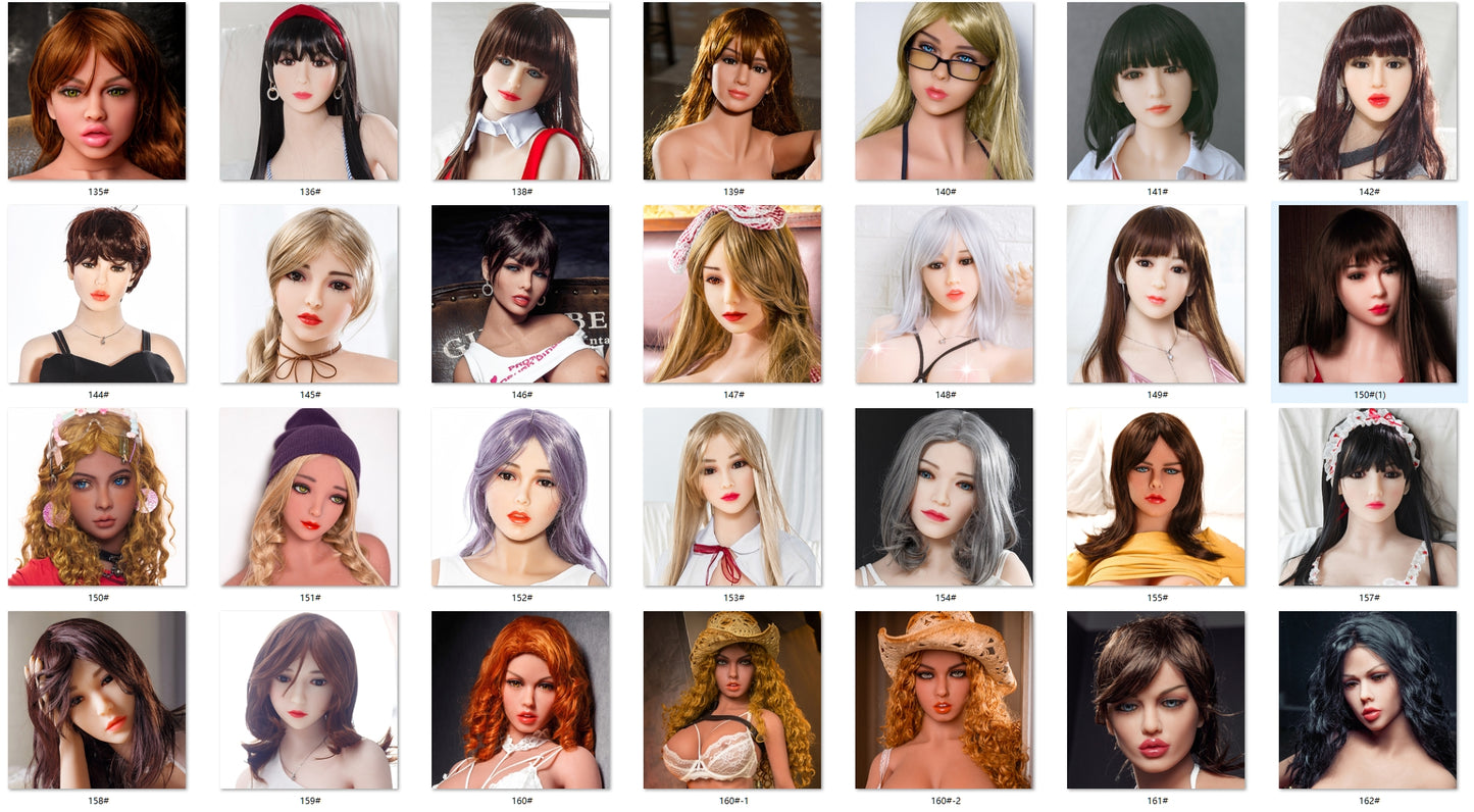 AIBEI Doll | Removable Single Soft TPE Doll Head for Blowjob | Oral Compatible, Removable, Optional Oral Heating