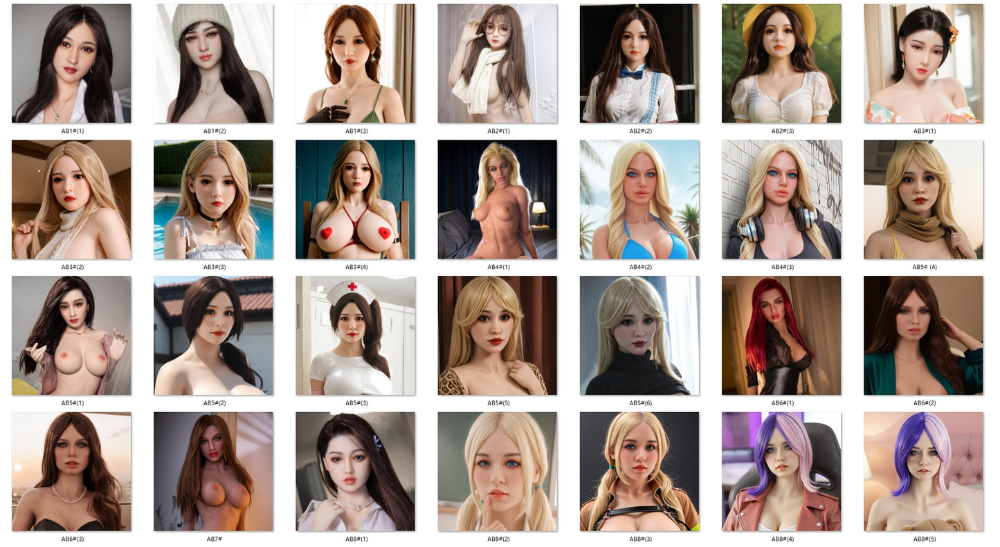 AIBEI Doll | Removable Single Silicone Love Doll Head for Full Size Sex Dolls