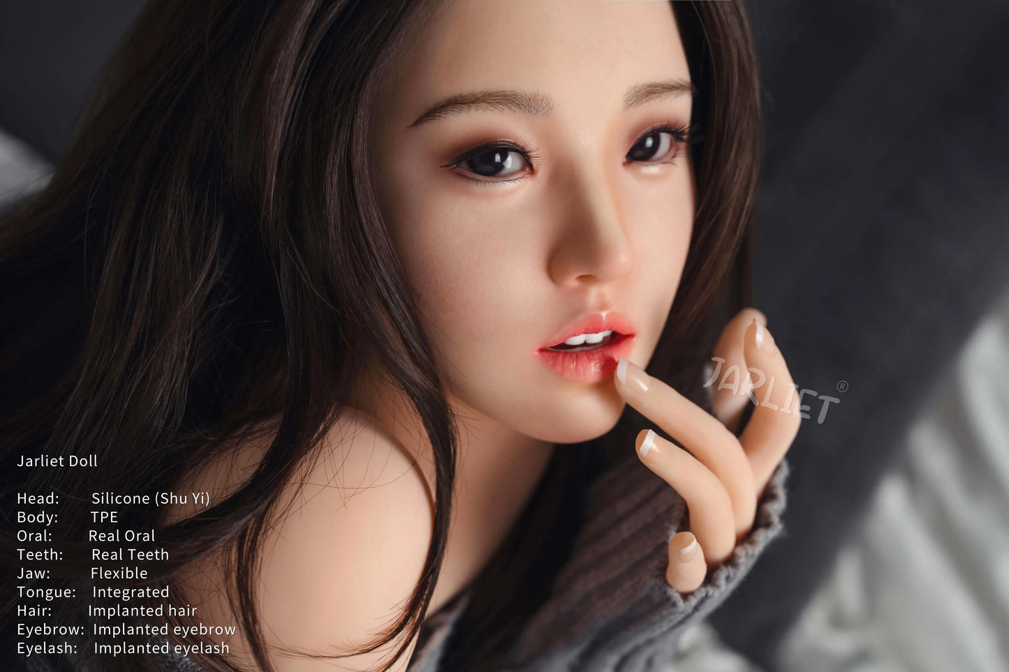 USA Stock Jarliet Doll | 150cm 4ft11in White Skin Asian Chinese Woman Hybrid Adult Love Doll with ROS Silicone Head - Shuyi