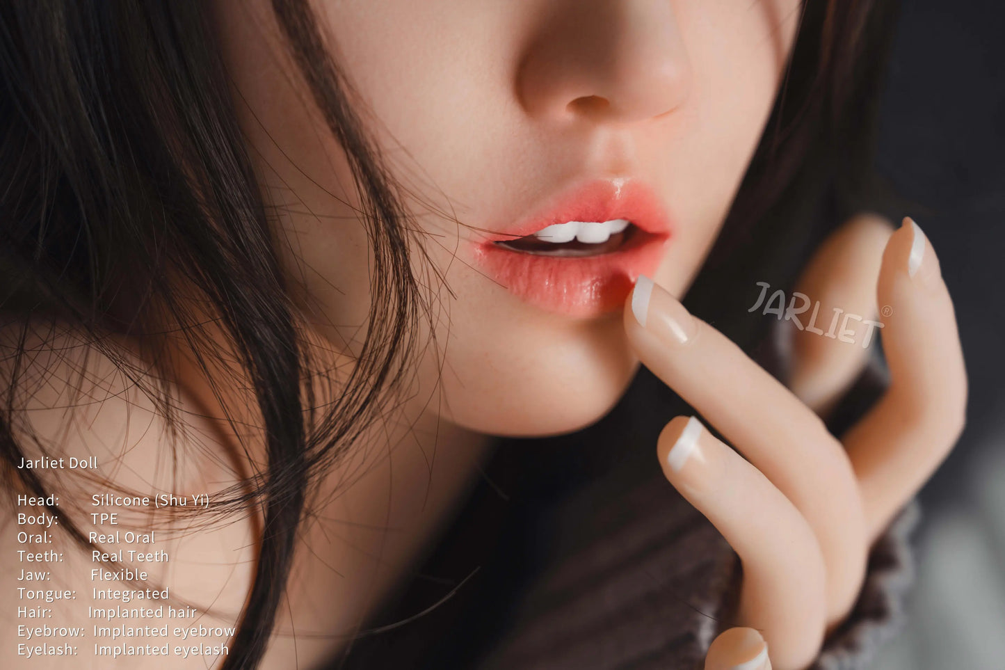 USA Stock Jarliet Doll | 150cm 4ft11in White Skin Asian Chinese Woman Hybrid Adult Love Doll with ROS Silicone Head - Shuyi