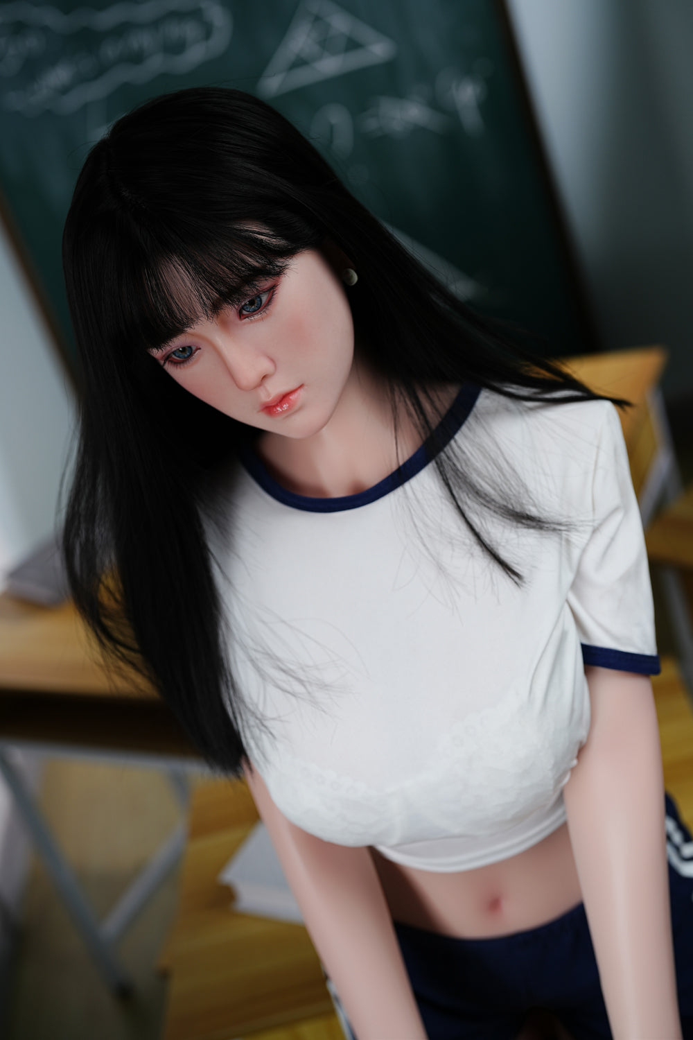 EU Stock | JX Doll 160cm 5ft3in Korean Girl Hybrid TPE Sex Doll with Silicone Head Implanted Hair - Irene