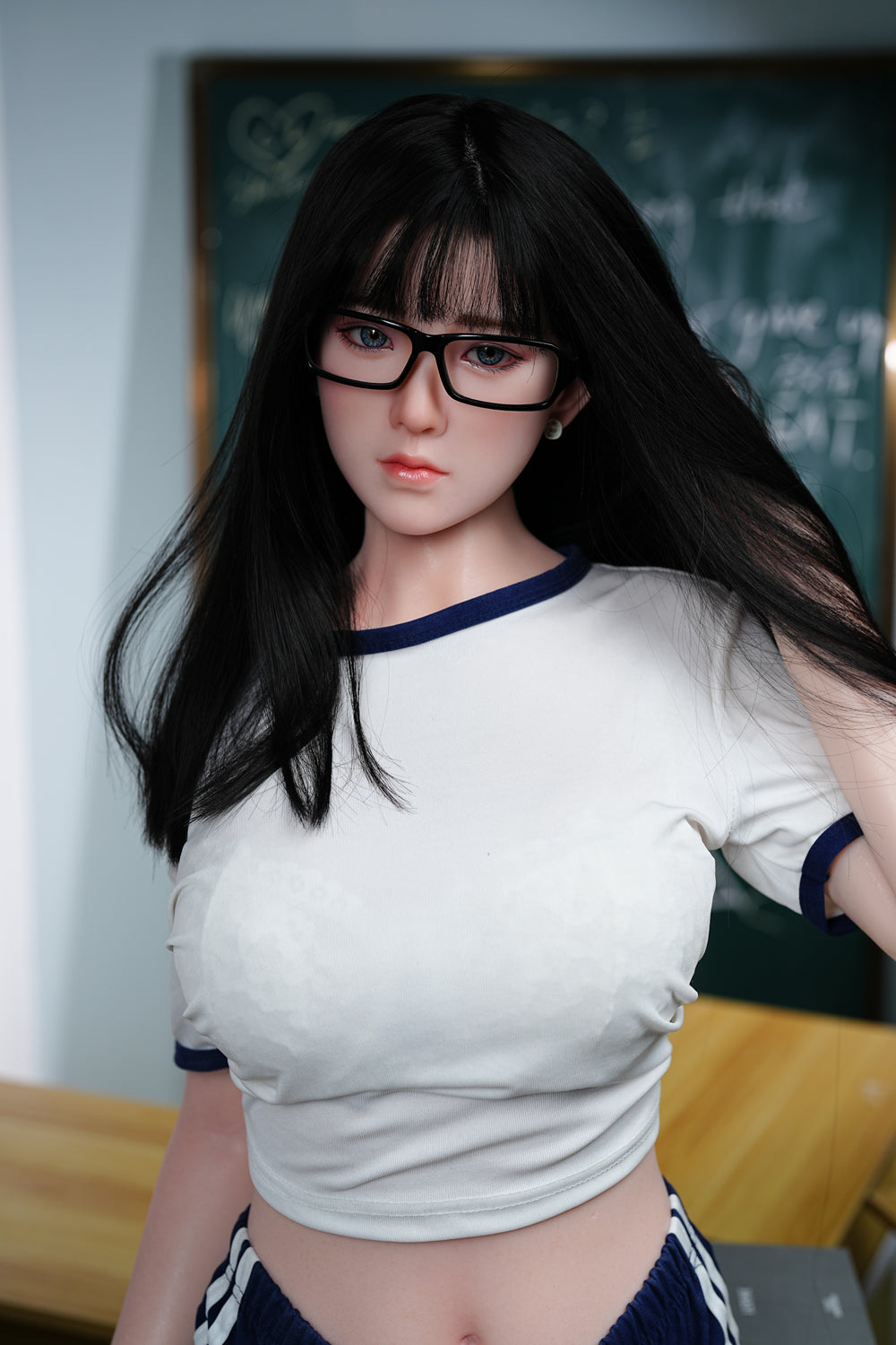 EU Stock | JX Doll 160cm 5ft3in Korean Girl Hybrid TPE Sex Doll with Silicone Head Implanted Hair - Irene