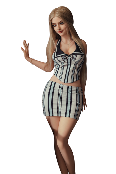 SY Doll | 164cm 5tf5 Blonde Hair Sexy Adult TPE Hybrid Love Doll with Hard Silicone Head - Evelyn