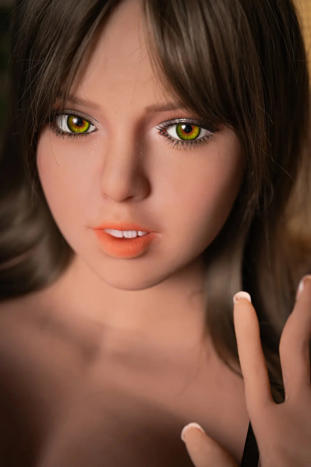 US Stock Galaxy Doll | Half Body Tan Skin Blonde Hair Lifelike Asian Korean Girl Real Doll Torso - Hyeri