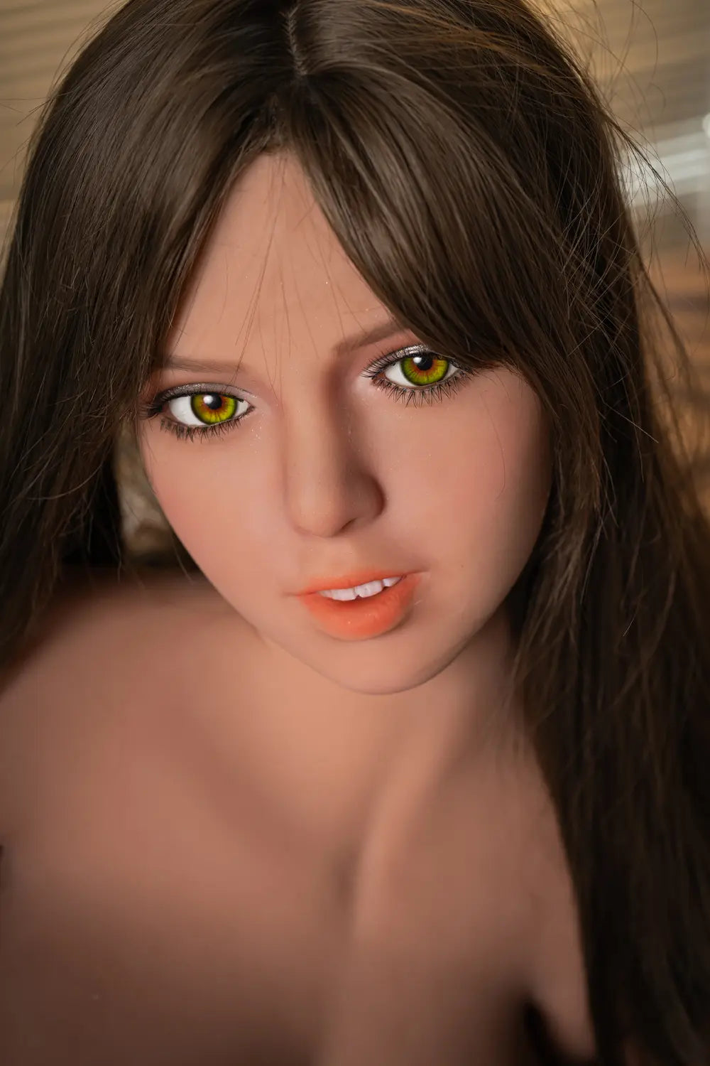 US Stock Galaxy Doll | Half Body Tan Skin Blonde Hair Lifelike Asian Korean Girl Real Doll Torso - Hyeri