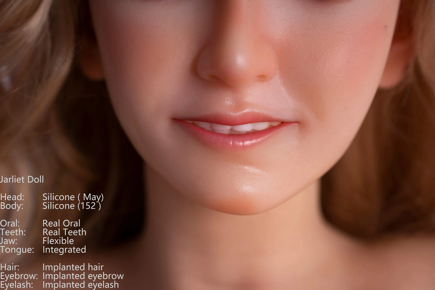 Jarliet Doll | 5ft 152cm Realistic Silicone Body Adult Love Doll with Real Oral Silicone Head for Blowjob - May