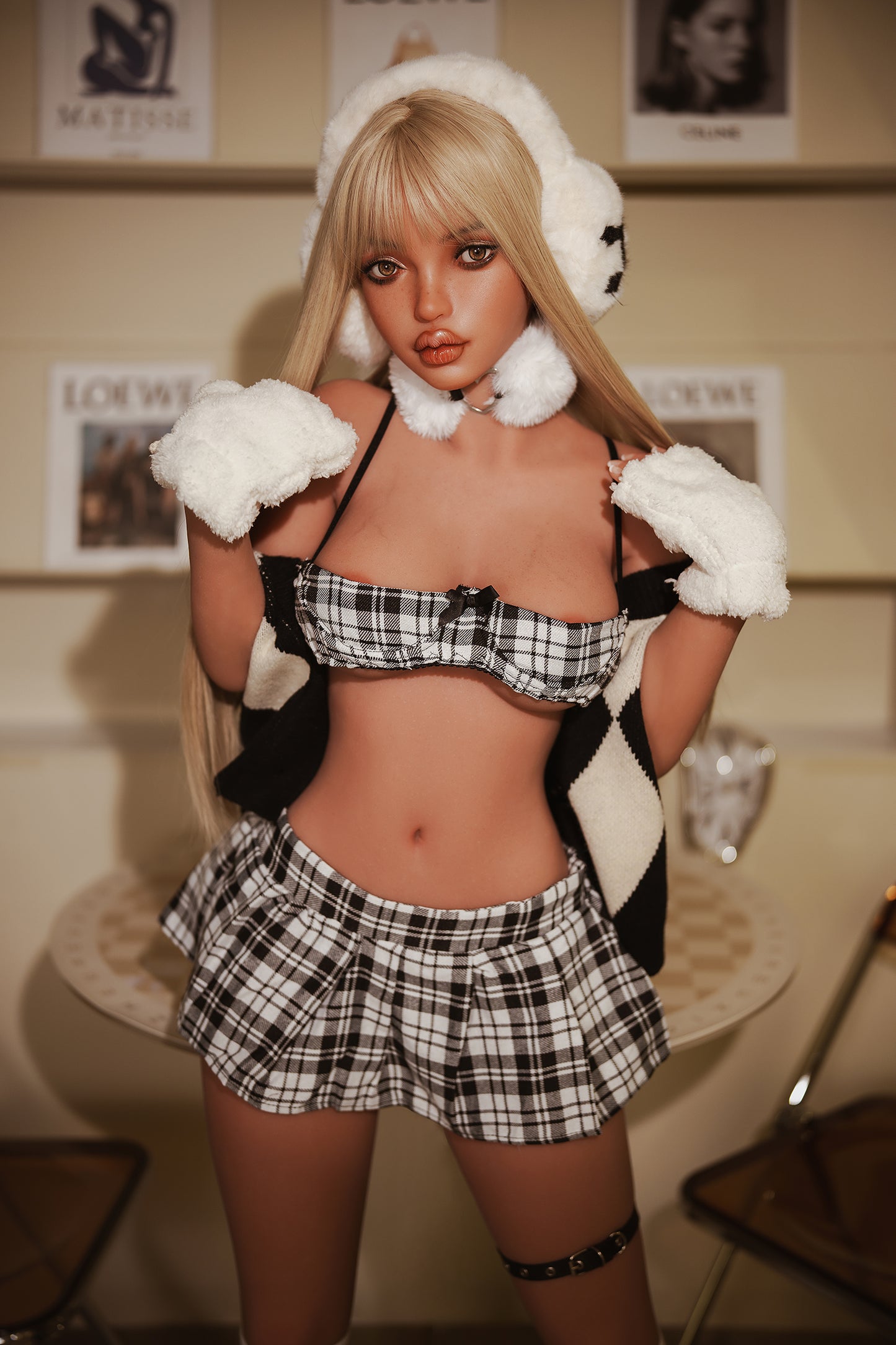US Stock | Rosretty Doll 152cm 5ft Sexy Cosplay Full Lips Real Hybrid Sex Doll with Silicone Head - Yuki