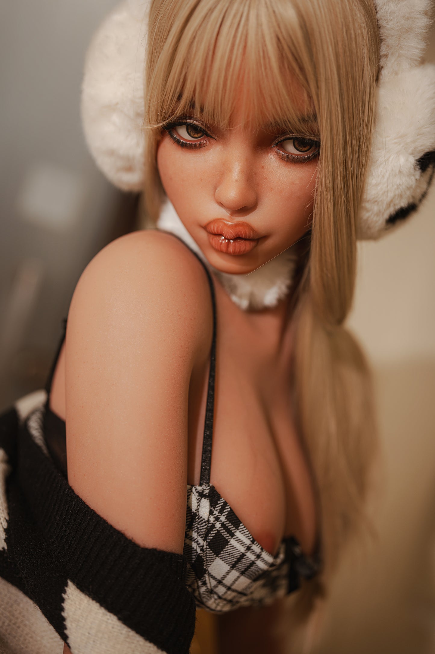 US Stock | Rosretty Doll 152cm 5ft Sexy Cosplay Full Lips Real Hybrid Sex Doll with Silicone Head - Yuki