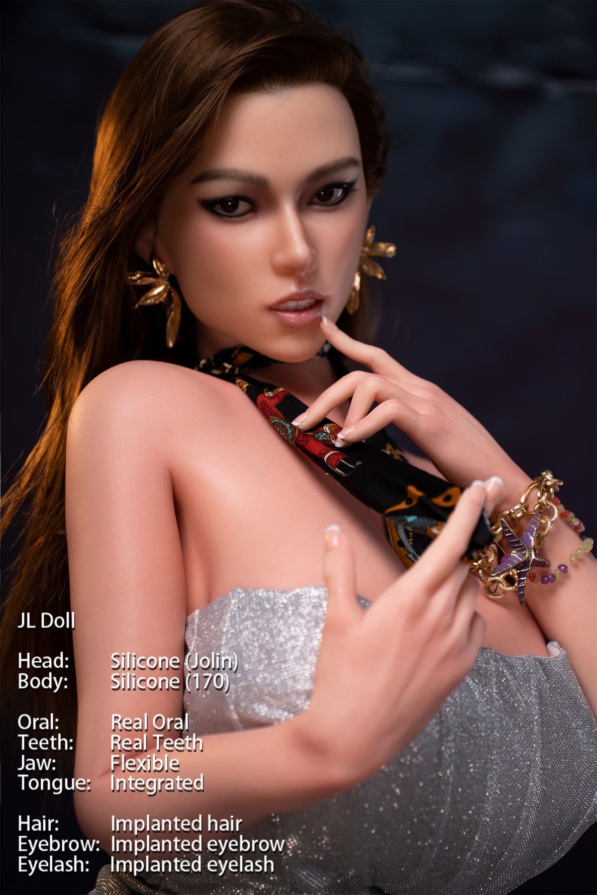 Jarliet Doll | 5ft7in American Woman Silicone Adult Love Doll & Real ROS Head for Single Man - Jolin