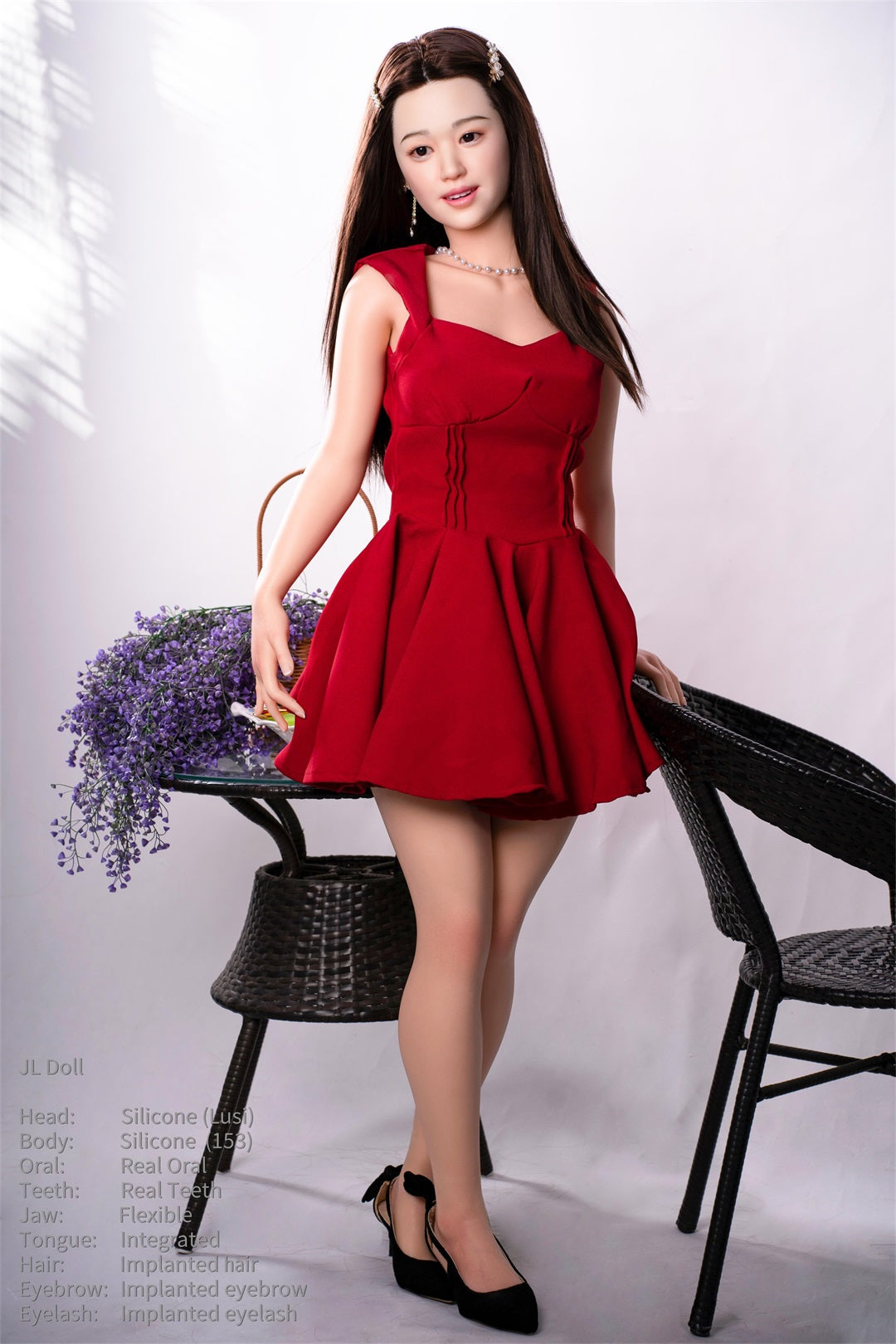 Jarliet Doll | 153cm 5ft Full Size Real Full Silicone Chinese Woman Adult Love Doll with ROS Silicone Head - Lusi