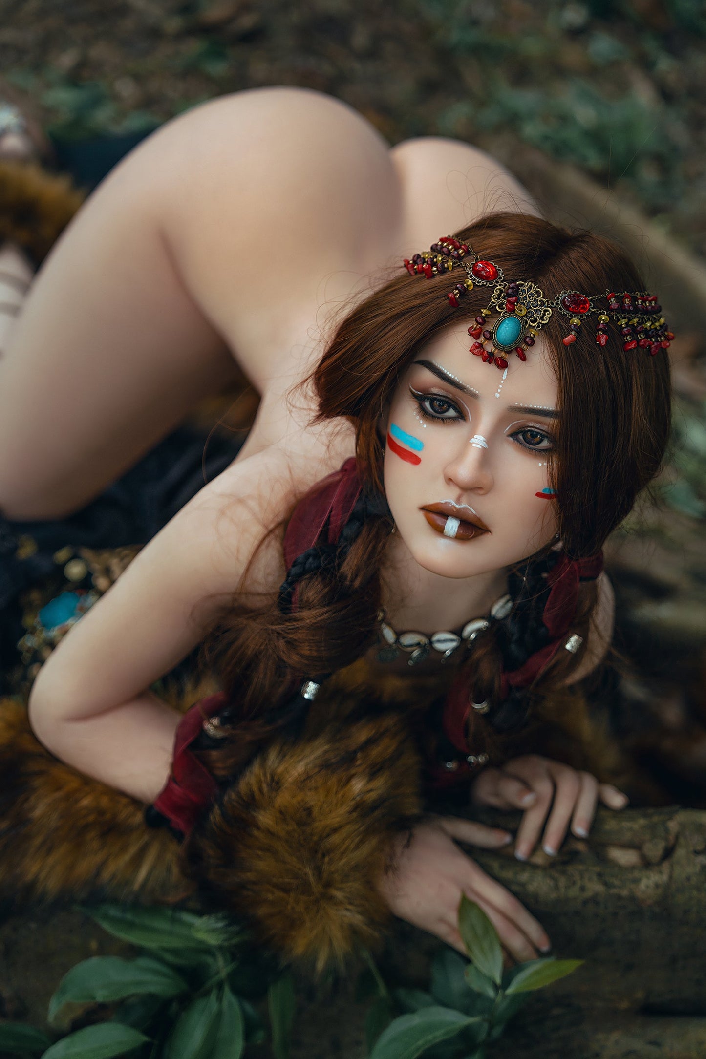 Rosretty Doll | 164cm 5ft45in Gypsy Style Realistic Full Silicone Sex Doll with Hard Silicone Head - Hani
