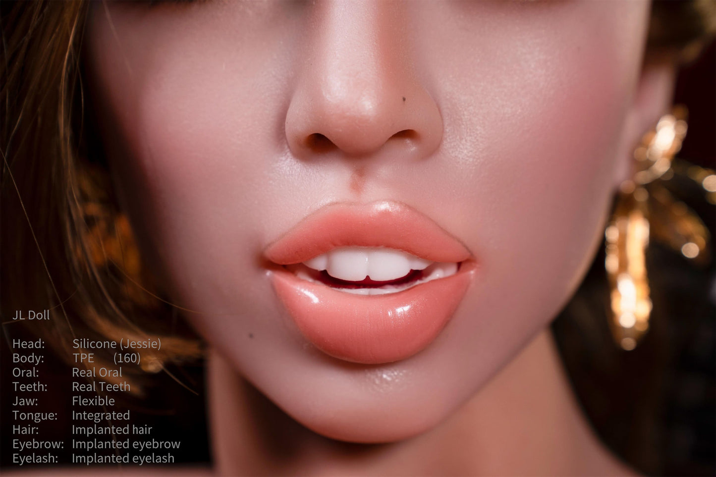 US Stock Jarliet Doll | 160cm 5ft3in African-American Hybrid Sex Doll TPE Body with ROS Silicone Head – Jessie
