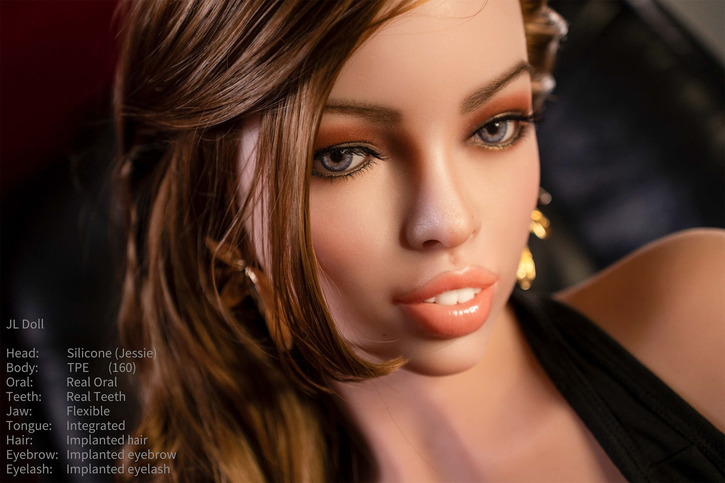 US Stock Jarliet Doll | 160cm 5ft3in African-American Hybrid Sex Doll TPE Body with ROS Silicone Head – Jessie
