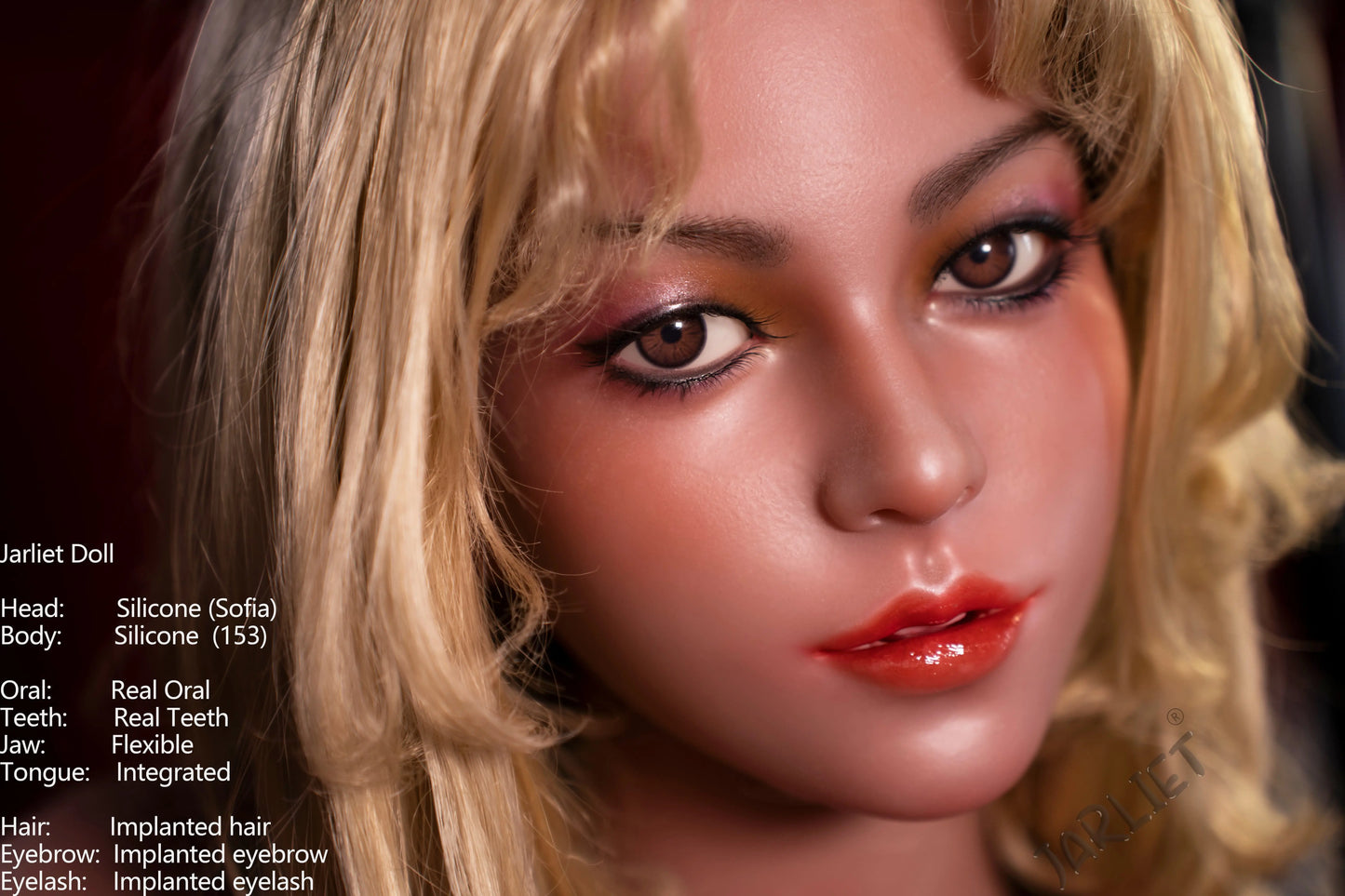 Jarliet Doll | 153cm 5ft Realistic Blonde Hair Small Breast Full Silicone Doll with ROS Silicone Head for Divorced Guys - Sofia