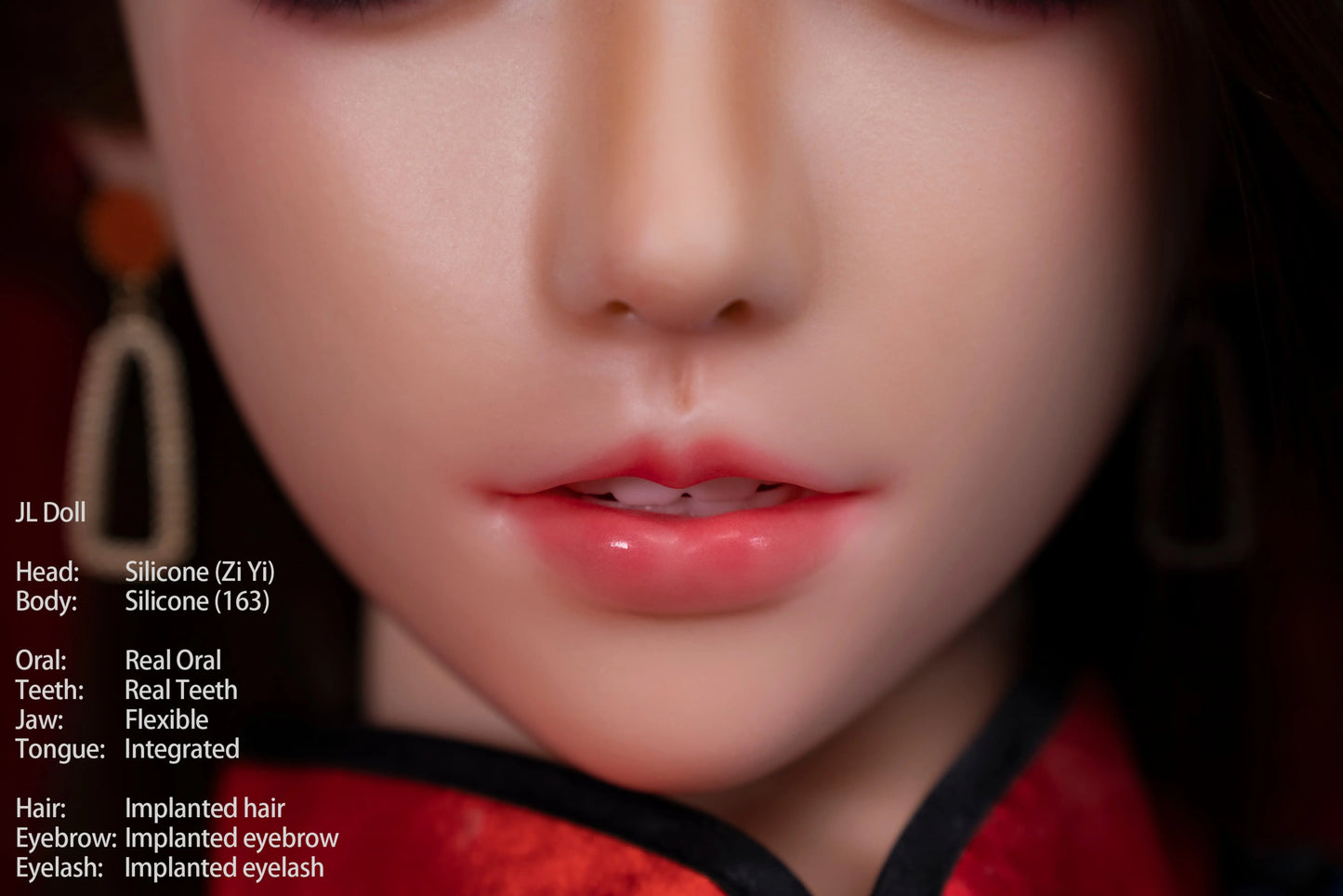 Jarliet Doll | 163cm 5ft4in Full Size Chinese Style Big Boobs Full Silicone Doll with ROS Silicone Head for Divorced Guys - ZIYI